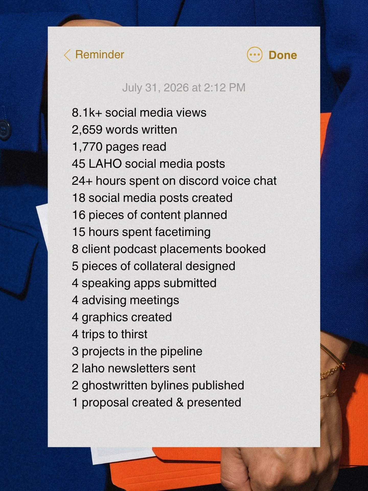 And that&rsquo;s July, wrapped.

#bythenumbers #pragency #marketingagency #agencylifestyle