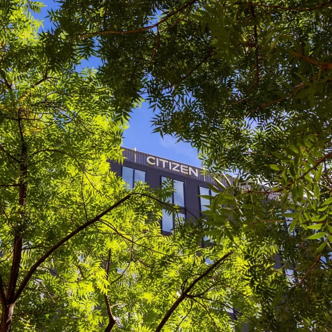 Citizen building with Oklahoma City skyline in the background