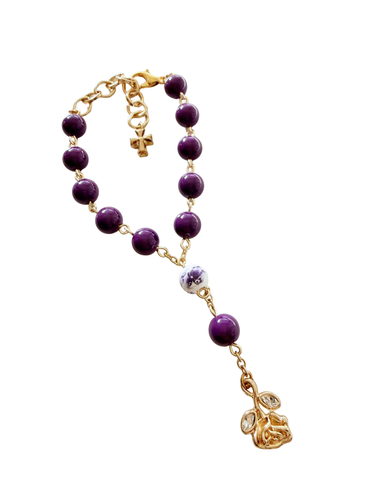 Purple Rose Decade Bracelet