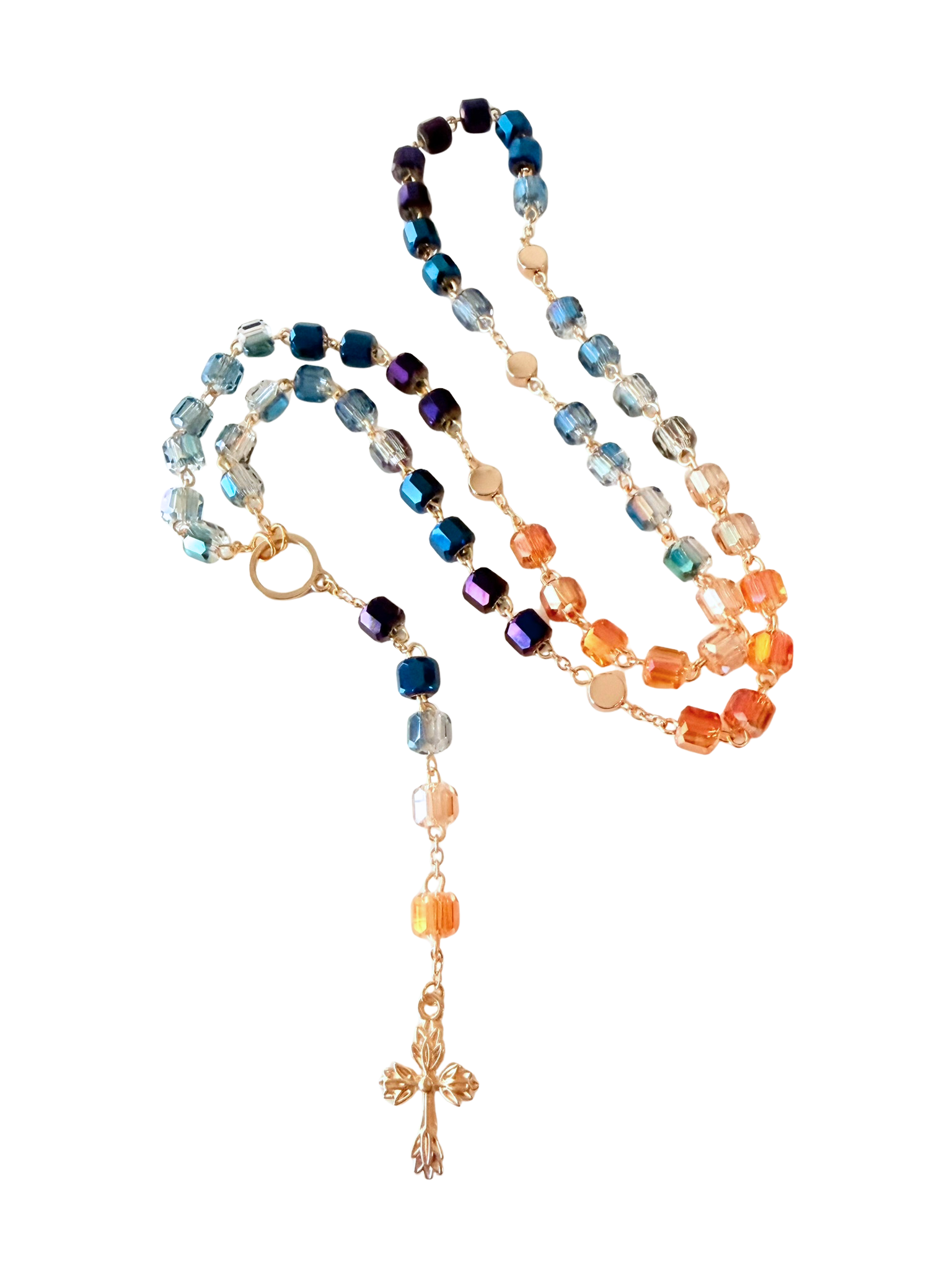 Gradient Jewel Tone Rosary