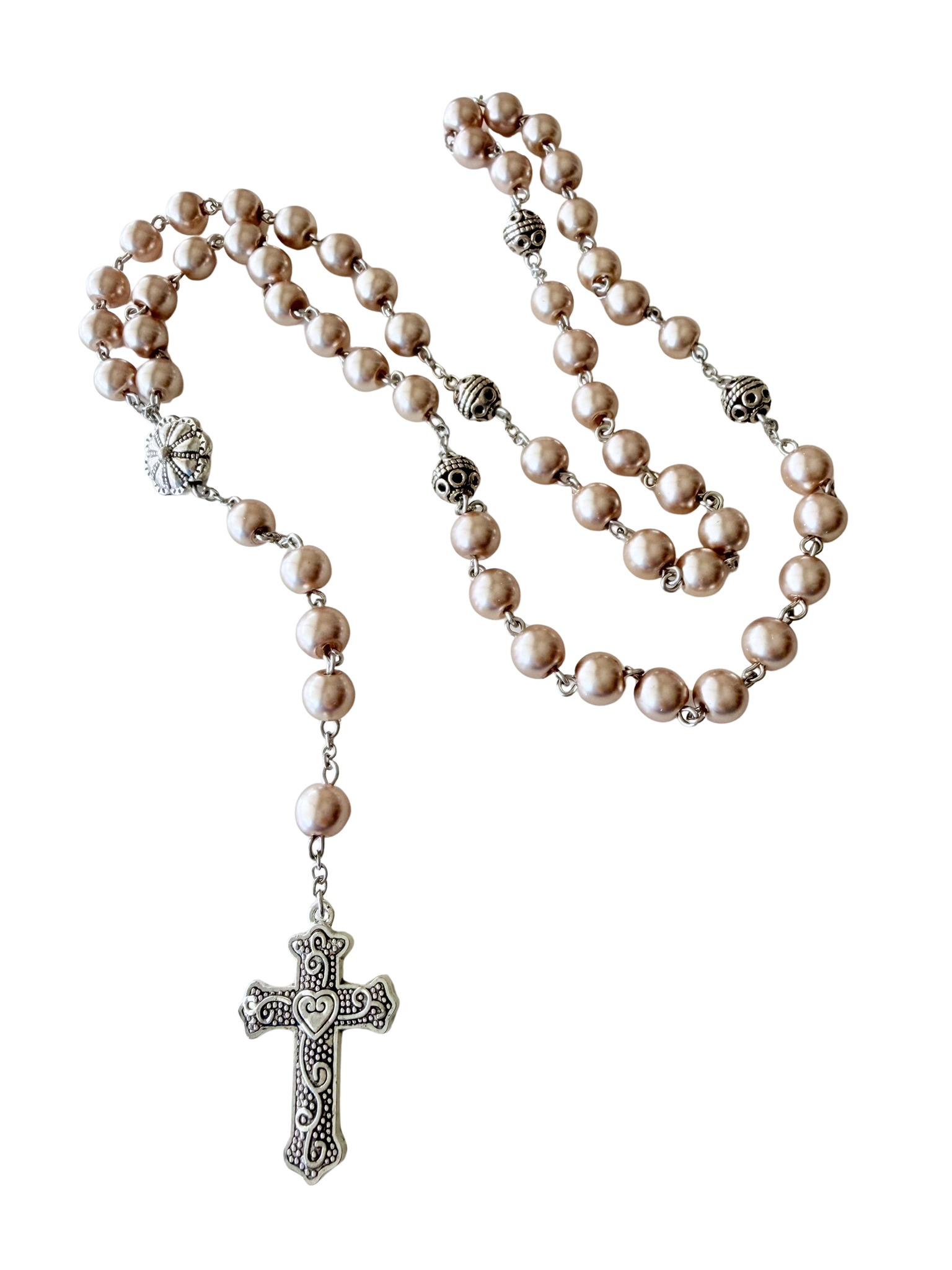 Champagne Cross Rosary
