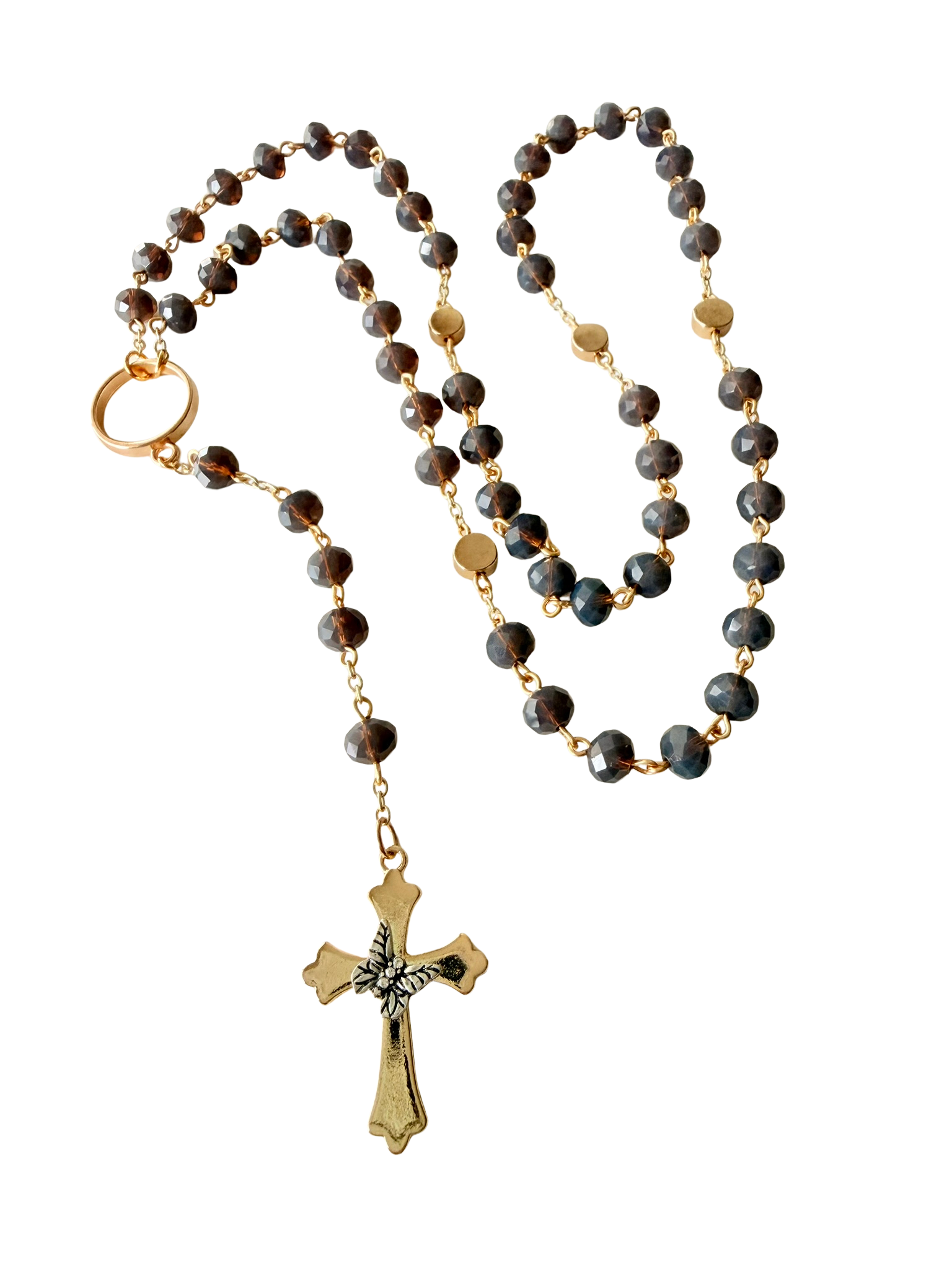 Gray Butterfly Rosary