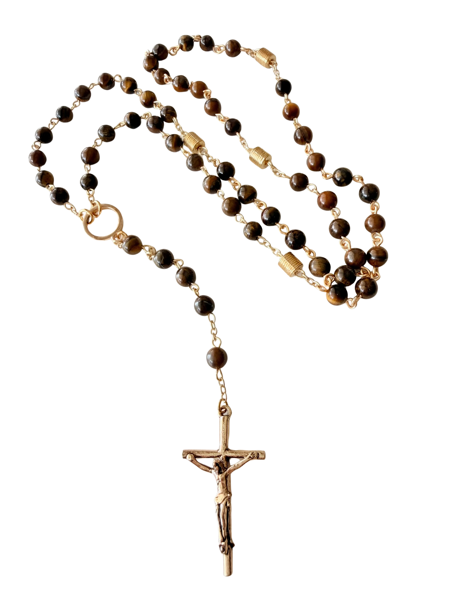 Tiger's Eye Rosary