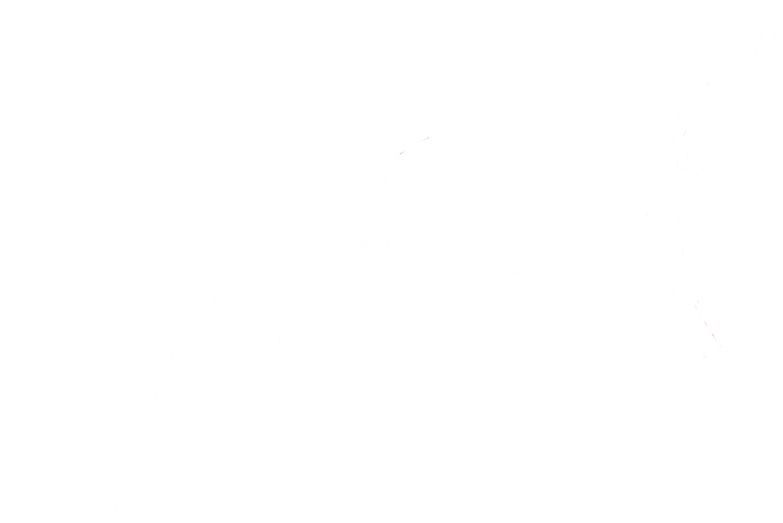 White cursive text on a black background that says 'found.'