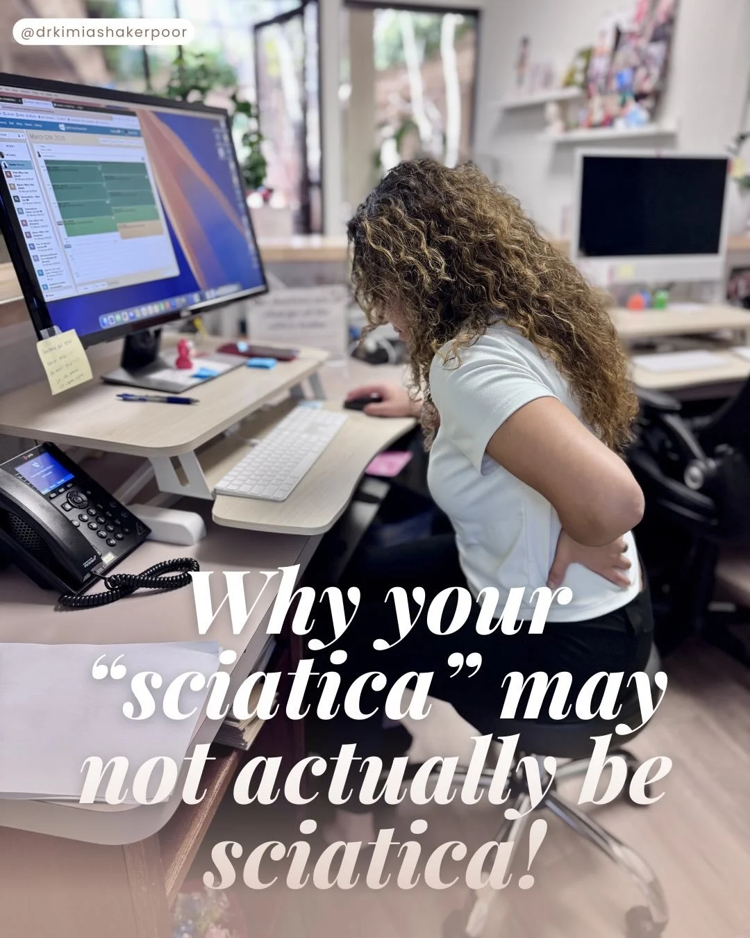 Is it sciatica or is it just a tight 🍑
Let&rsquo;s find out!

I often hear my patients talk about having sciatica, when they really have piriformis syndrome.

Good news is: chiropractic care can treat both! 
But it helps to know which one you&rsquo;