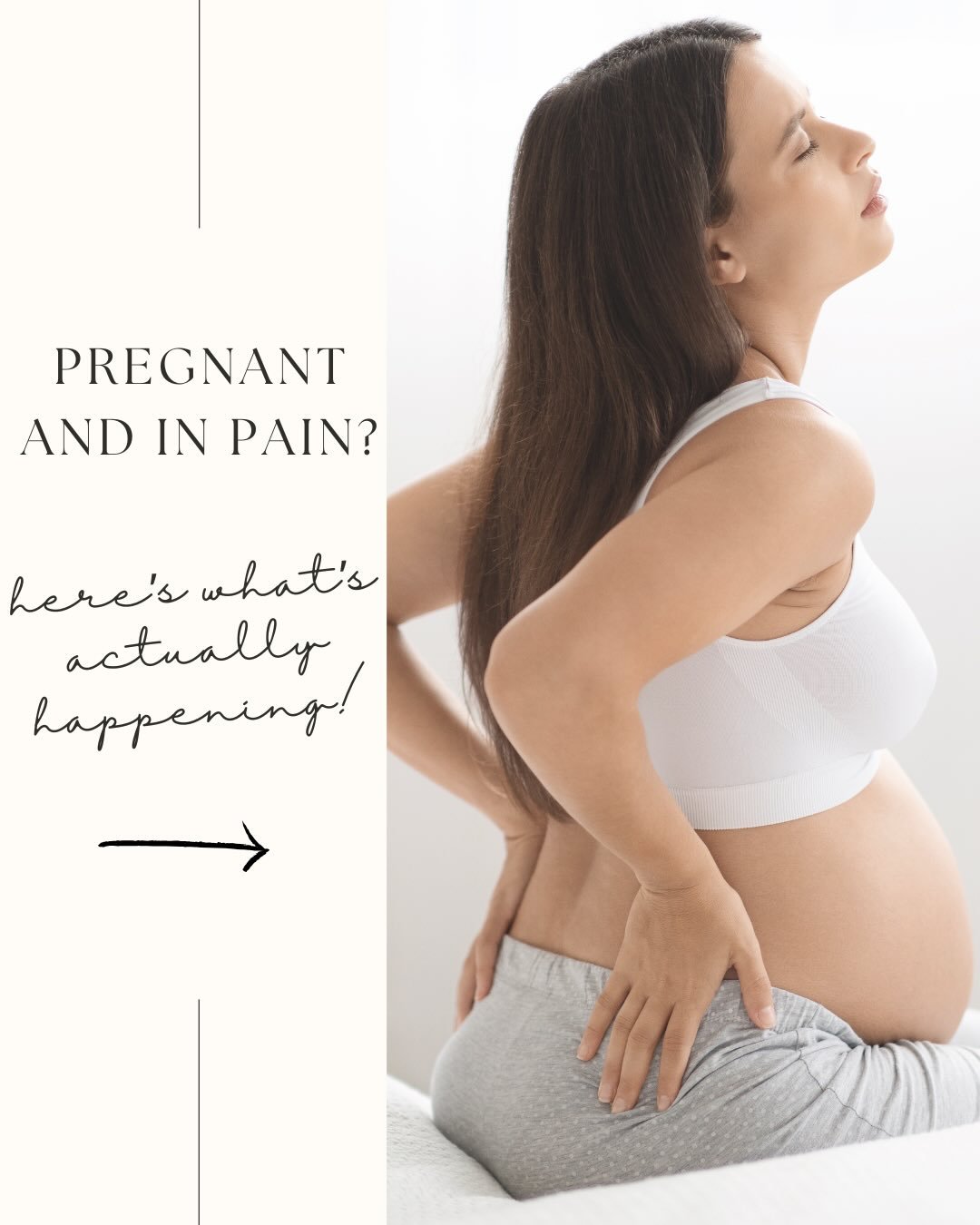 Pain is common in pregnancy, but it&rsquo;s not random 💥

Your body is going through real, physical changes: 
- Your pelvis becomes more mobile 
- Your center of gravity shifts 
- Your core &amp; breathing mechanics adapt 

And when all of that happ