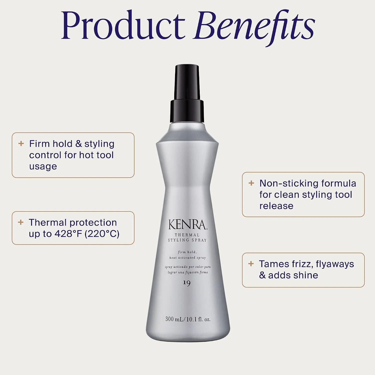 Kenra Thermal Styling Spray for heat protection and long-lasting curls and waves