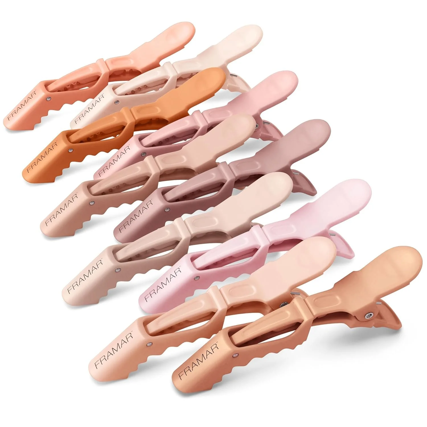 Professional hair sectioning clips for easier curling and at-home hair styling