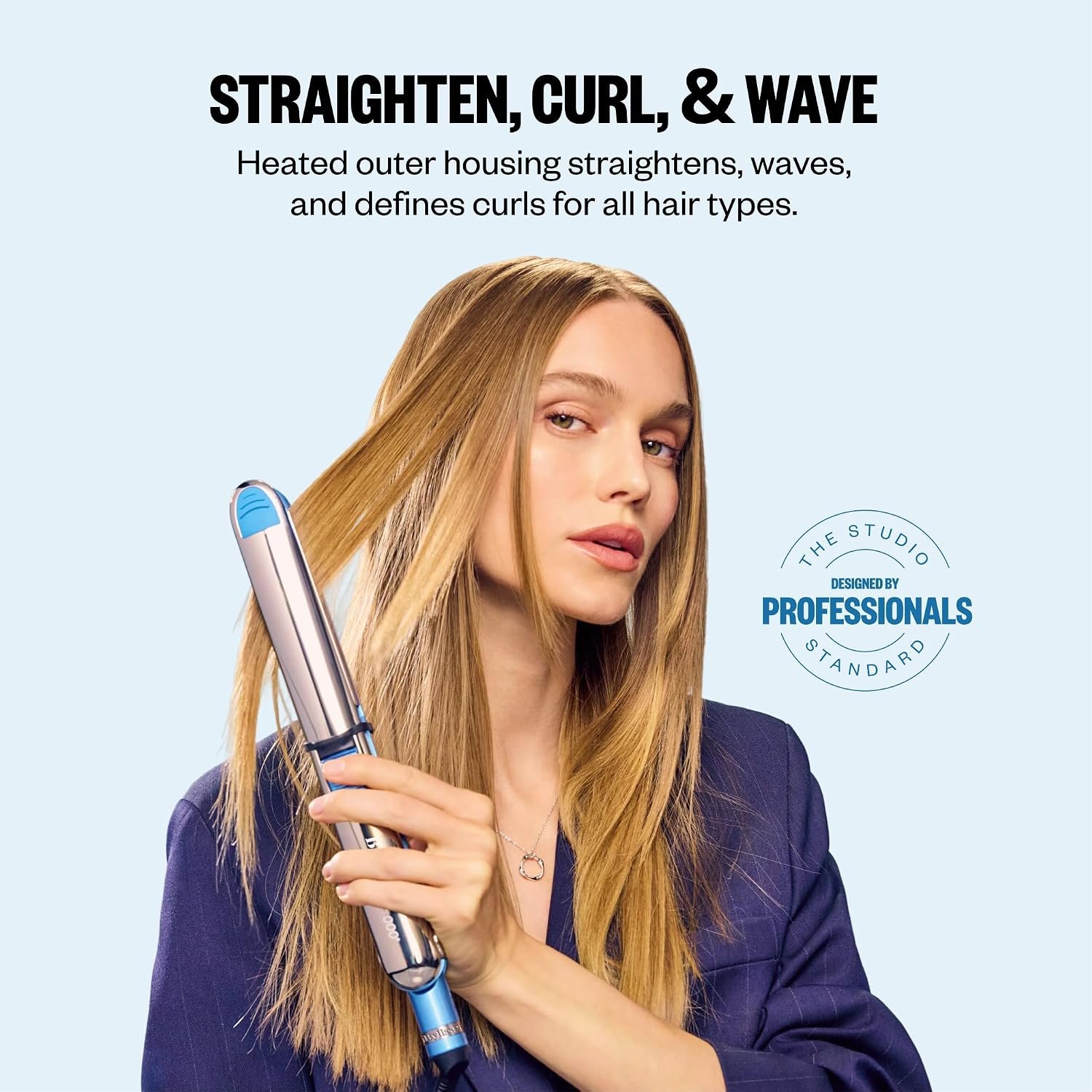 BaBylissPRO Nano Titanium Prima Ionic Hair Straightener for sleek, smooth hair and professional at-home styling