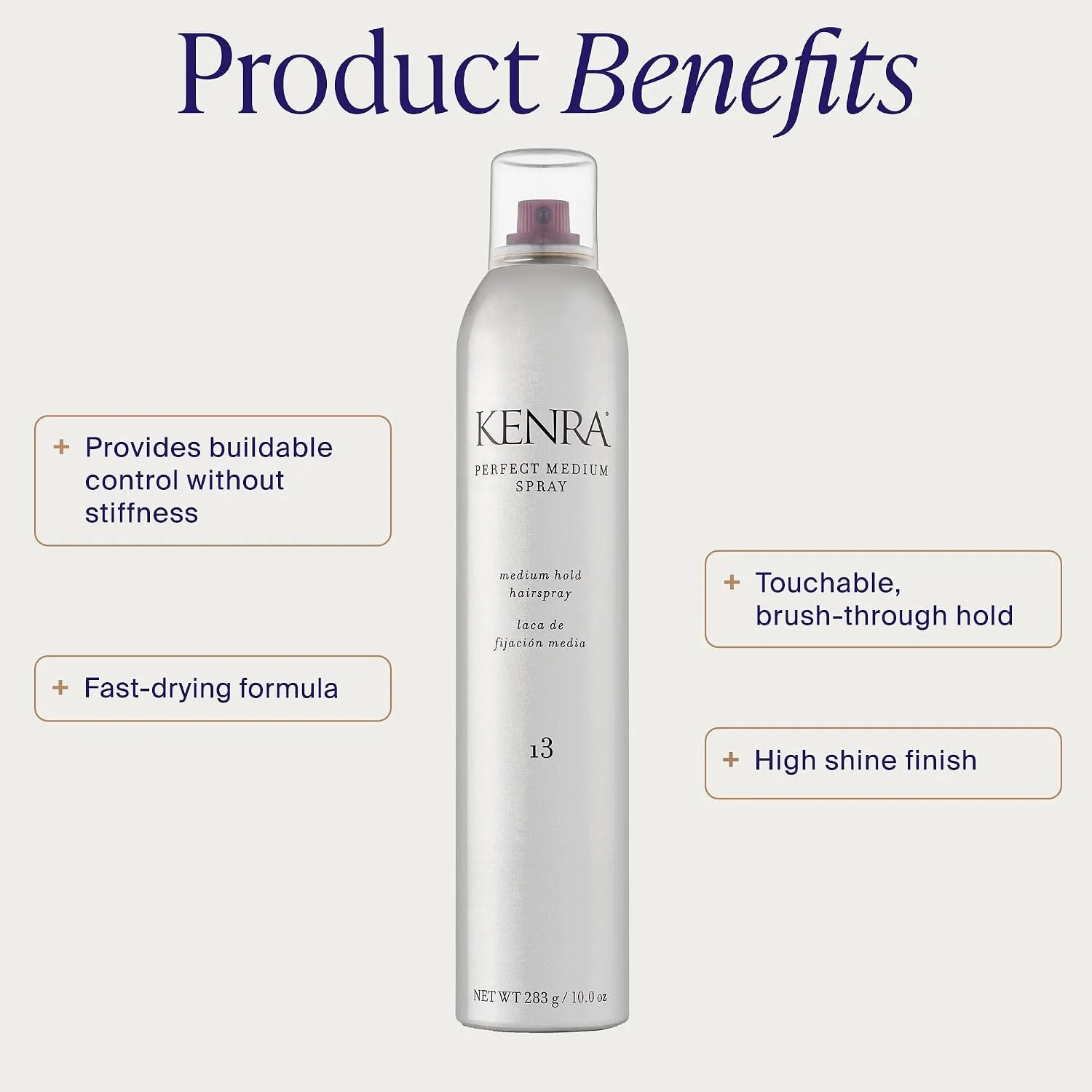 Kenra Perfect Medium Spray for flexible hold and long-lasting hairstyles