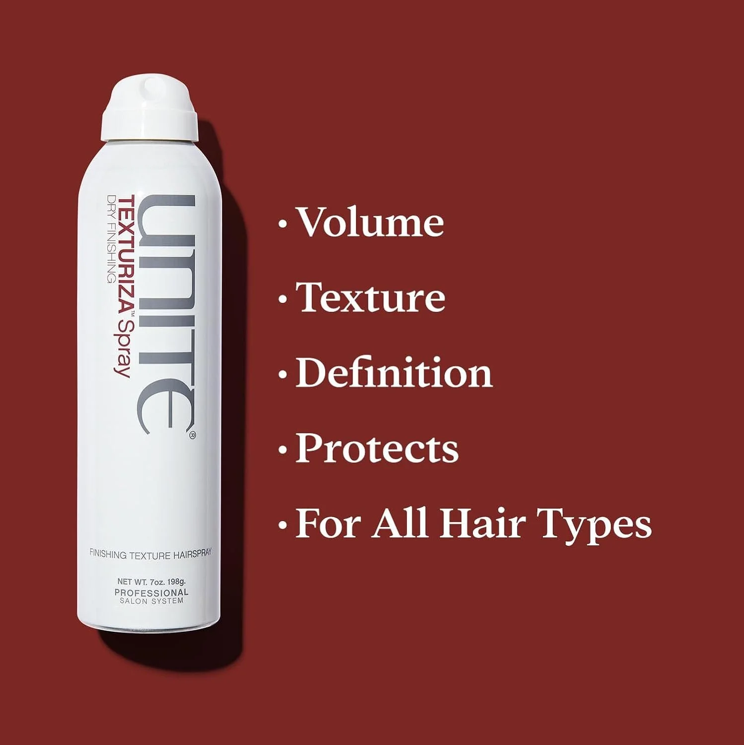 UNITE Texturiza Texturizing Spray for adding volume, texture and fullness to finished hairstyles
