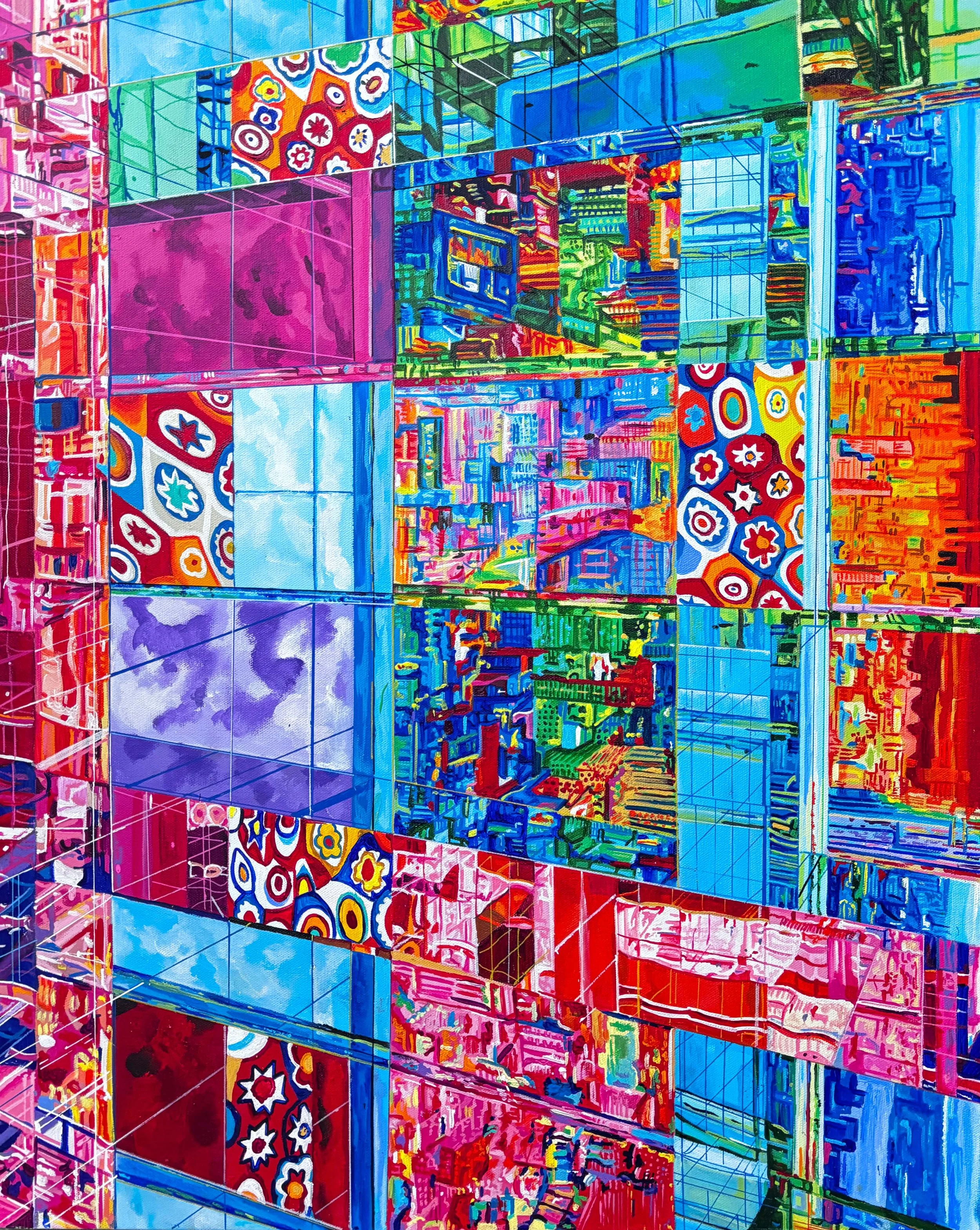 fragments of light. 24x30. acrylic on canvas. 2026. sold.