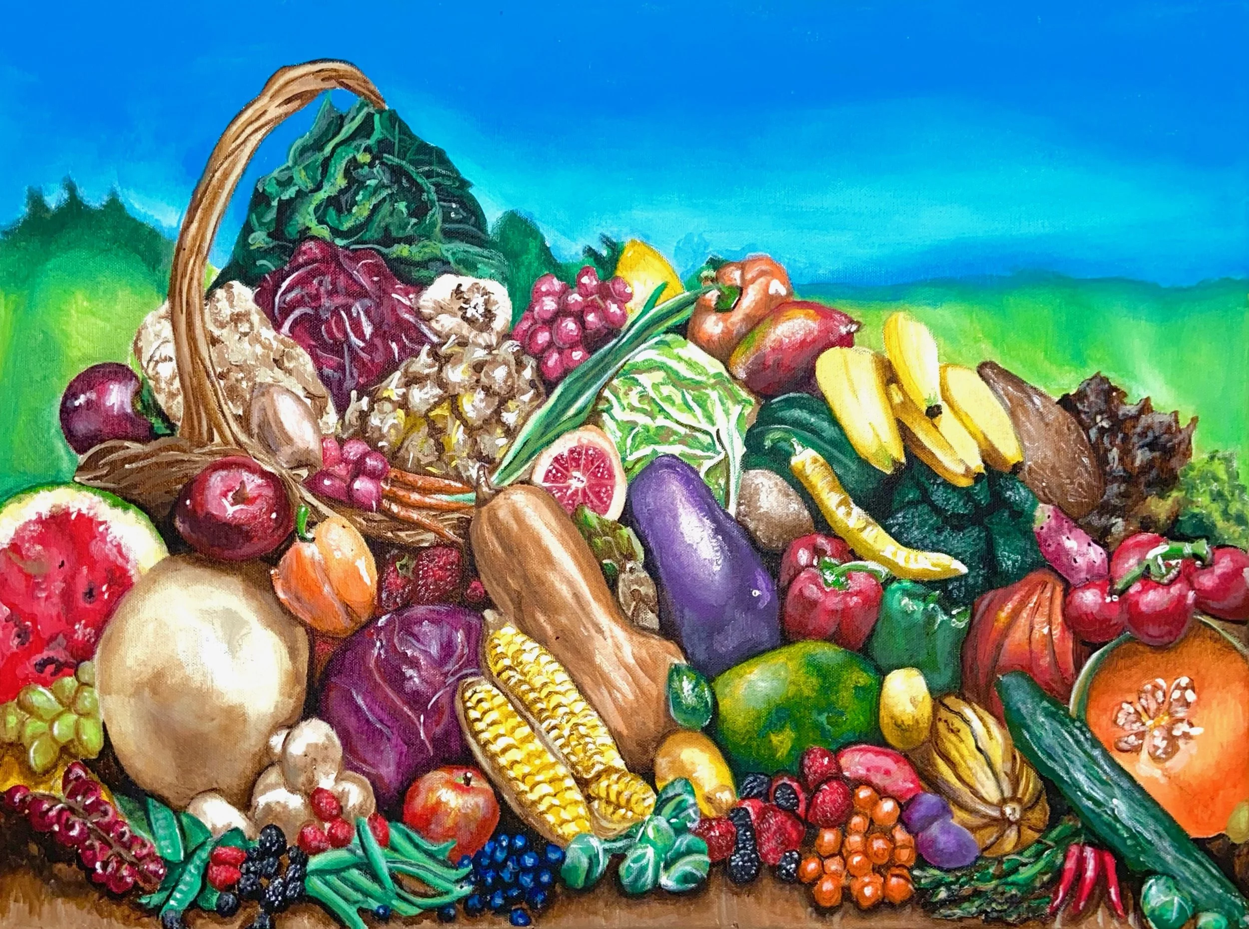 froot 2. 16x20. acrylic on canvas. 2020. sold.