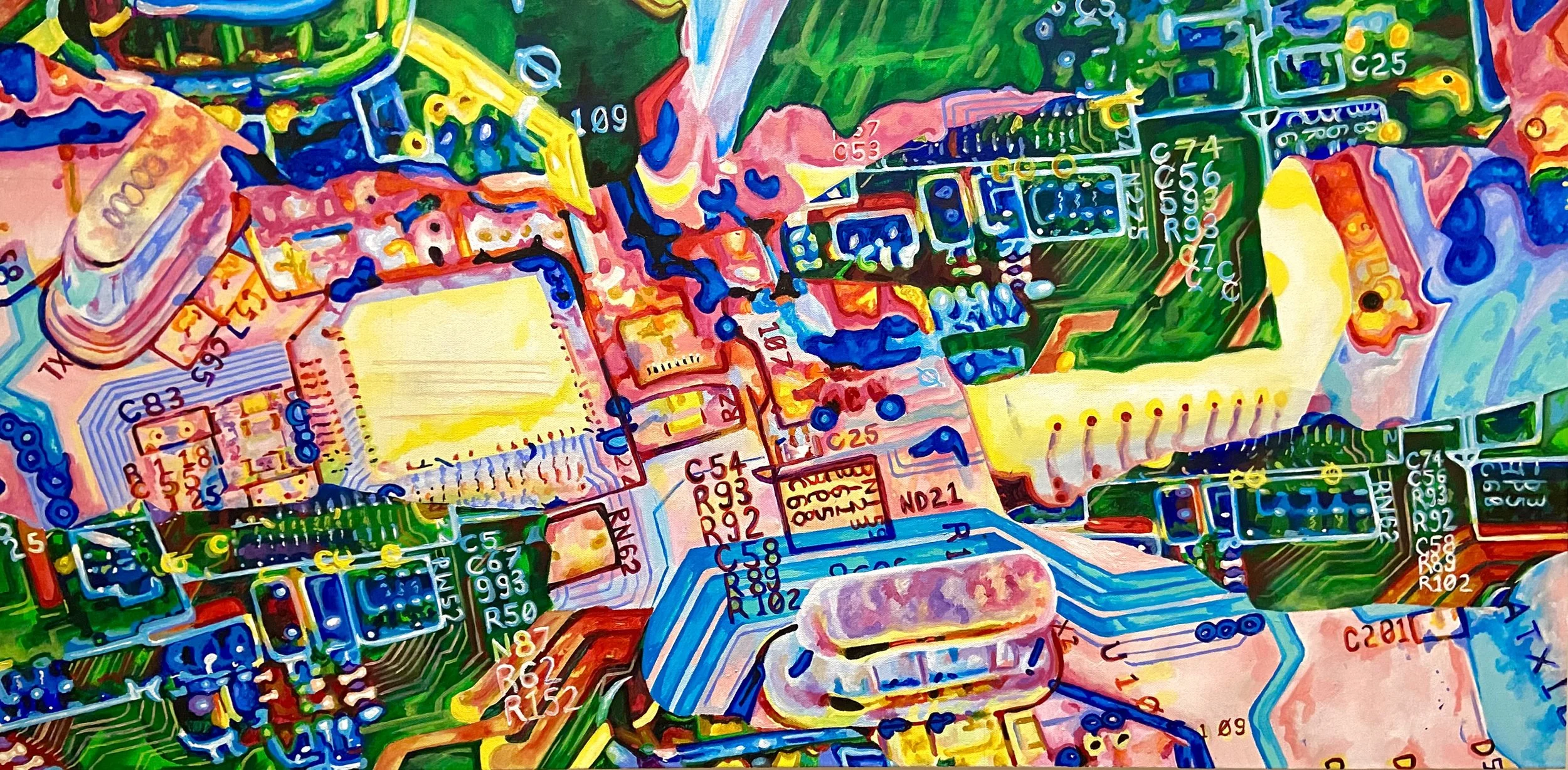 untitled. 24x48. acrylic on canvas. 2021. 