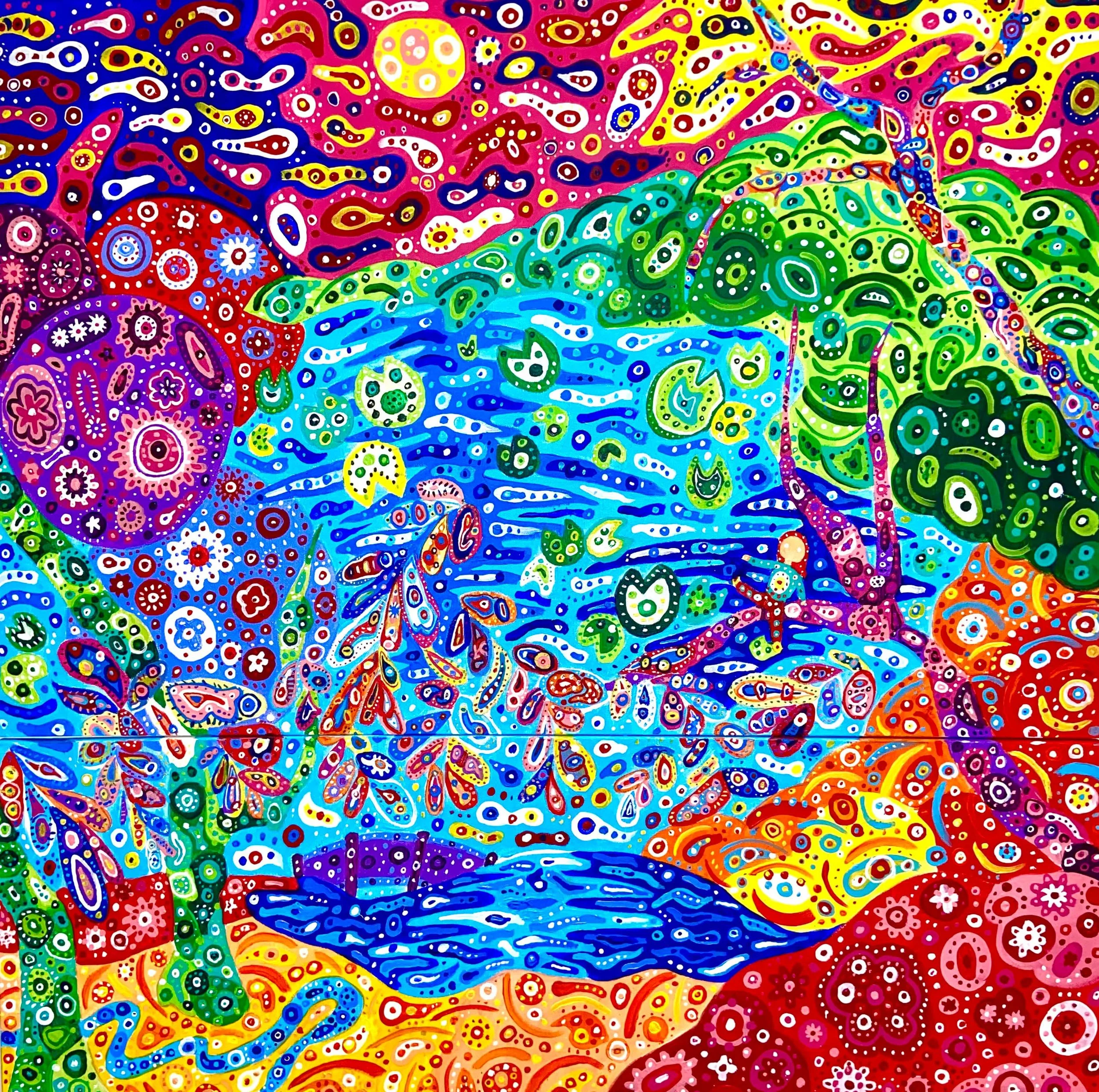 eyes of a child. 24x30, 12x30. acrylic on canvas. 2020.