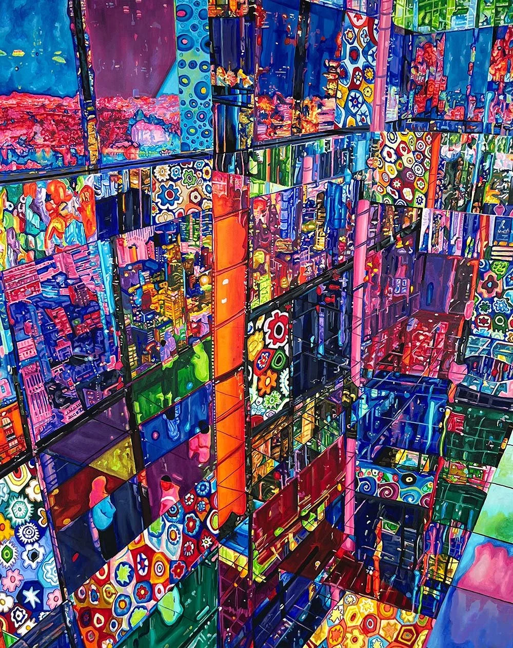 maximum exposure. 46x60. acrylic on canvas. 2022.