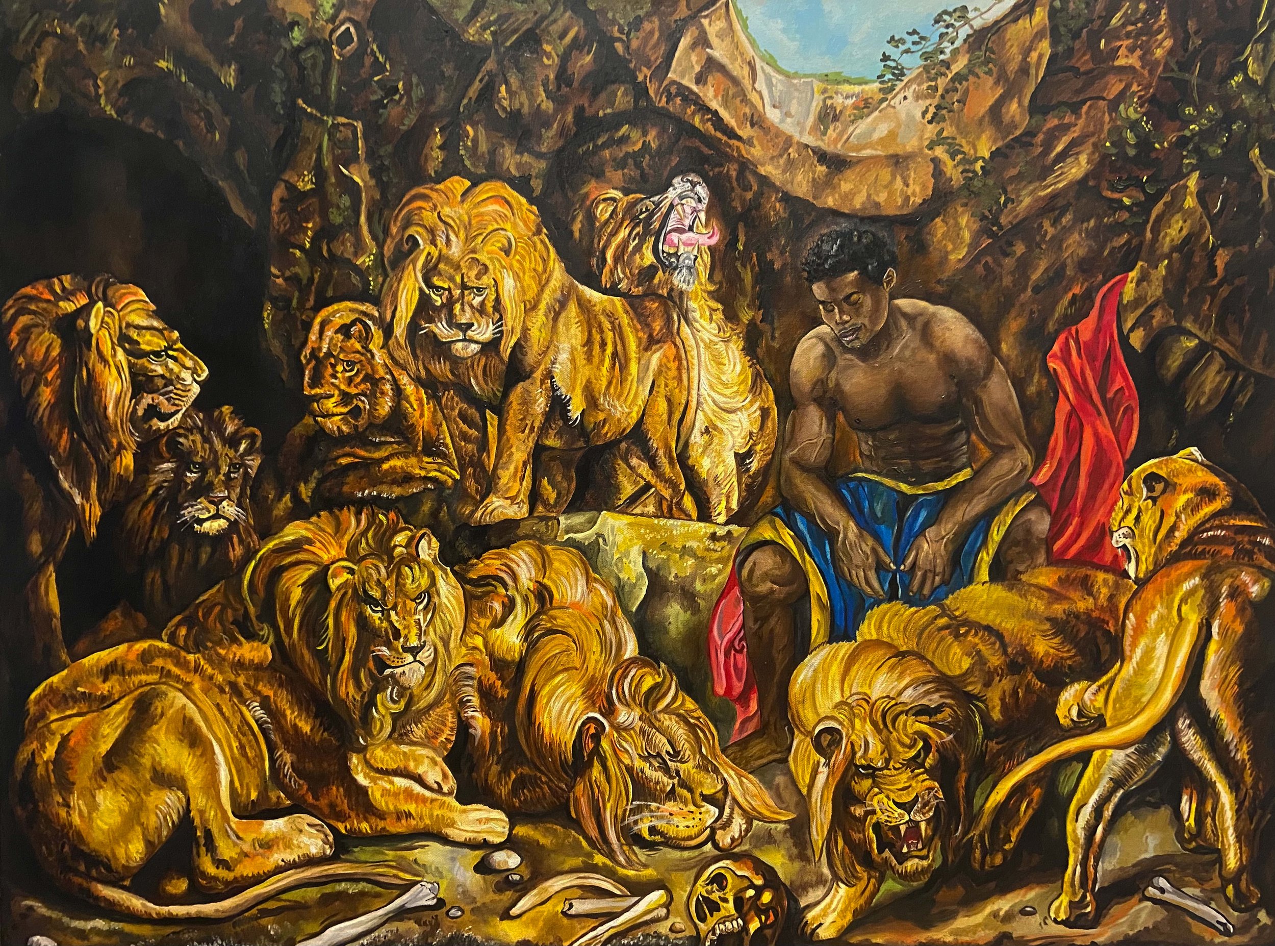 daniel. 36x48. oil on canvas. 2021-2022. sold.