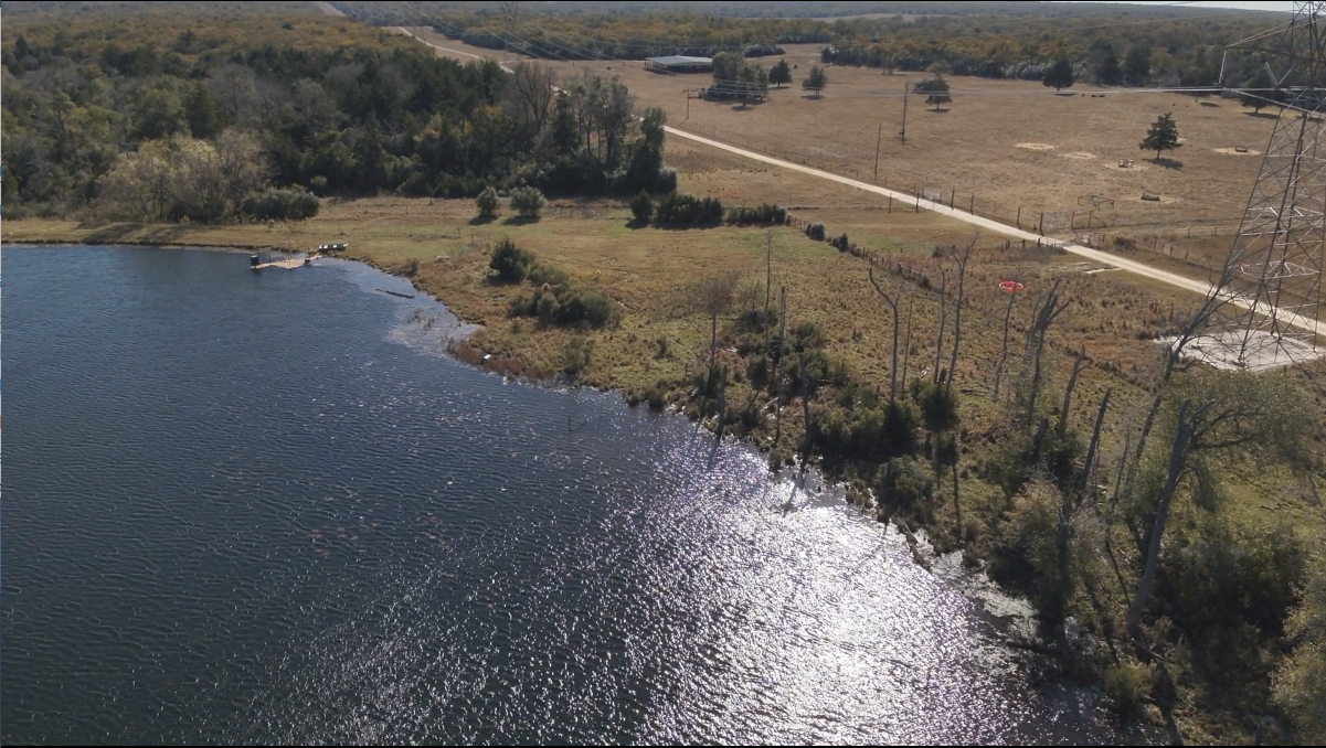 Pond constructed as part of a rural development project
