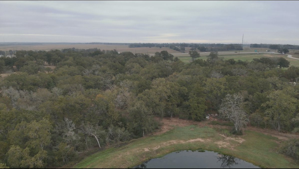 Undeveloped land under site evaluation in Bryan, TX
