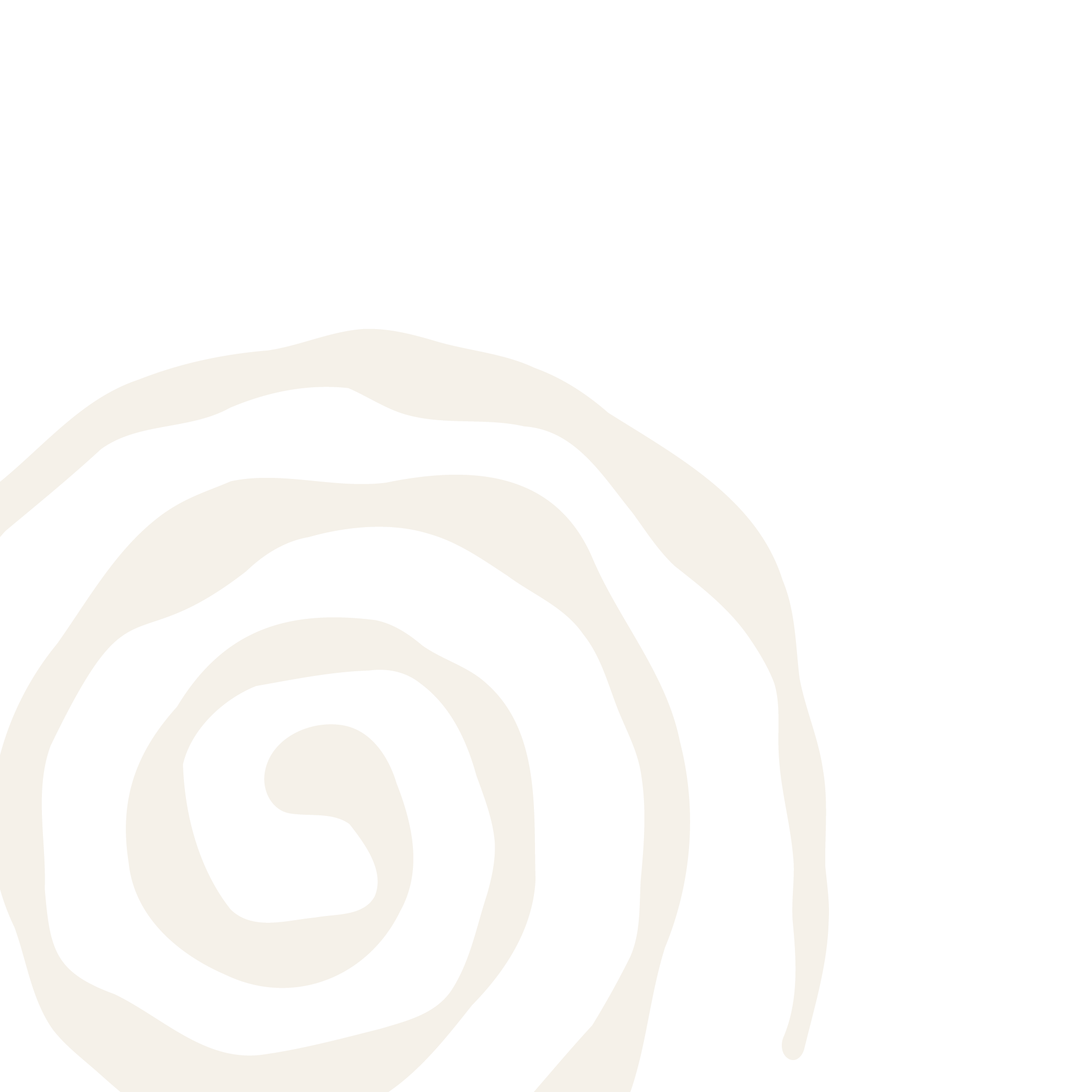 Black and cream abstract spiral design.