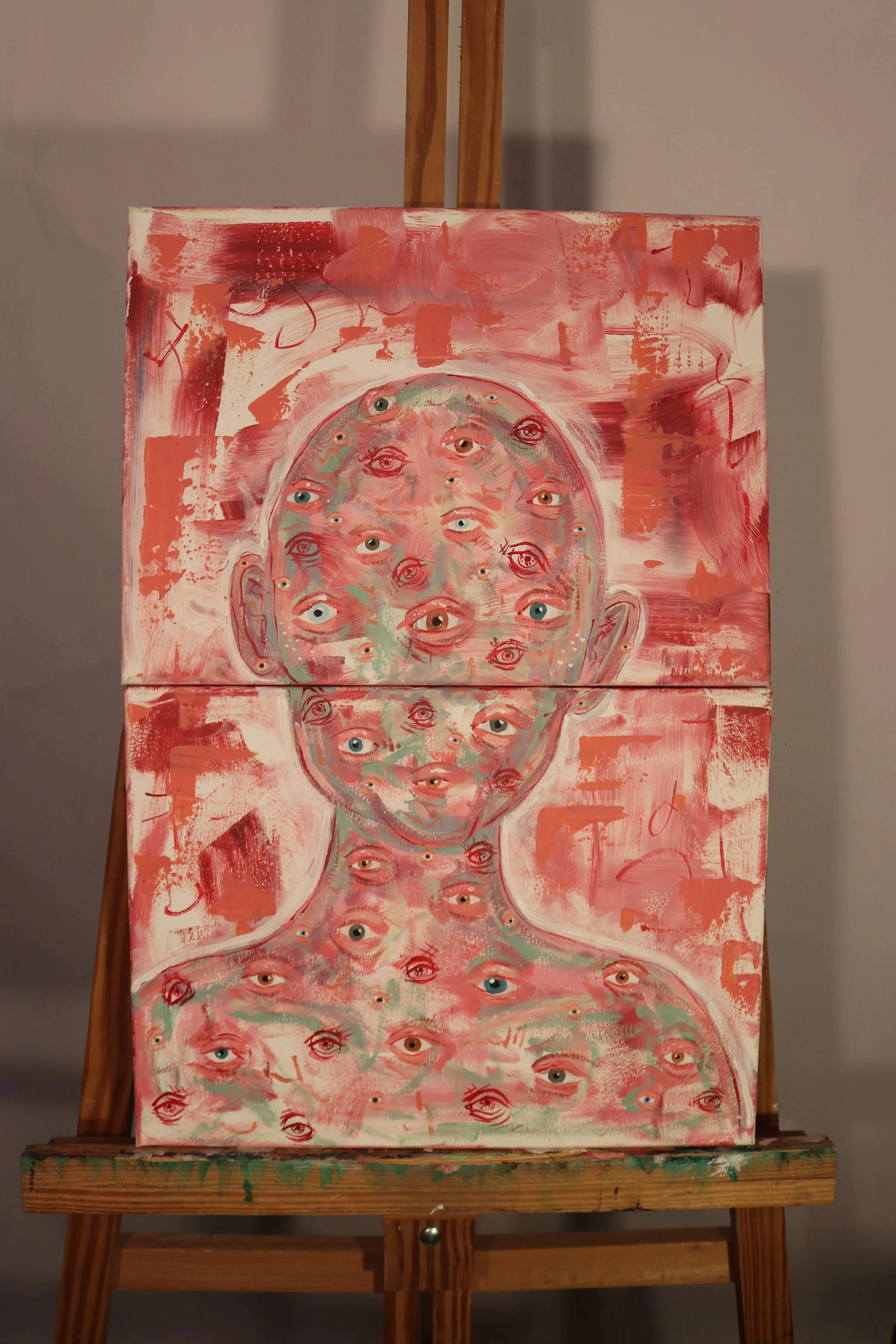 Awe-Full-Acrylic, 2 Canvas-2025