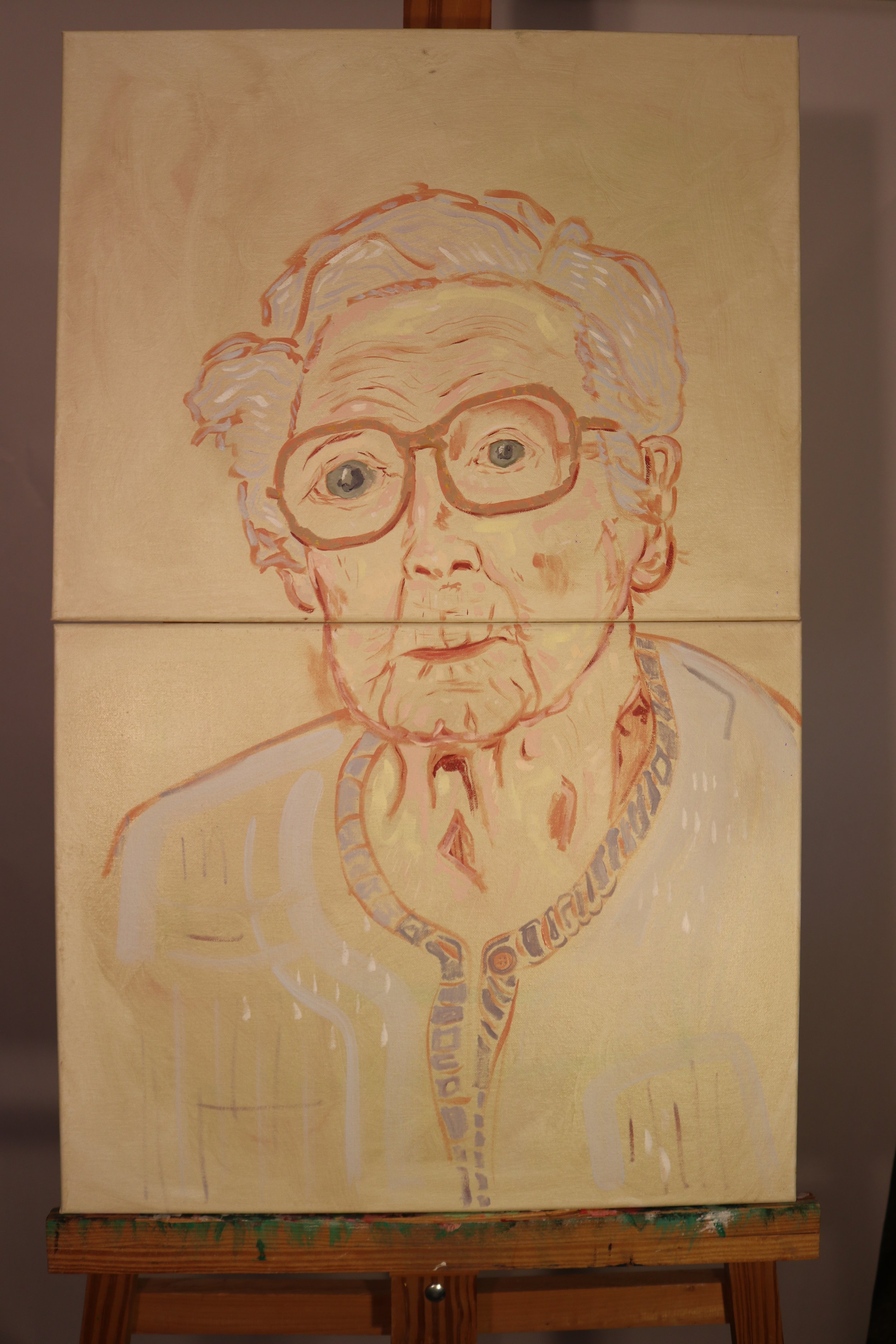 Eda-Oil, 2 Canvas-20"x32"-2025