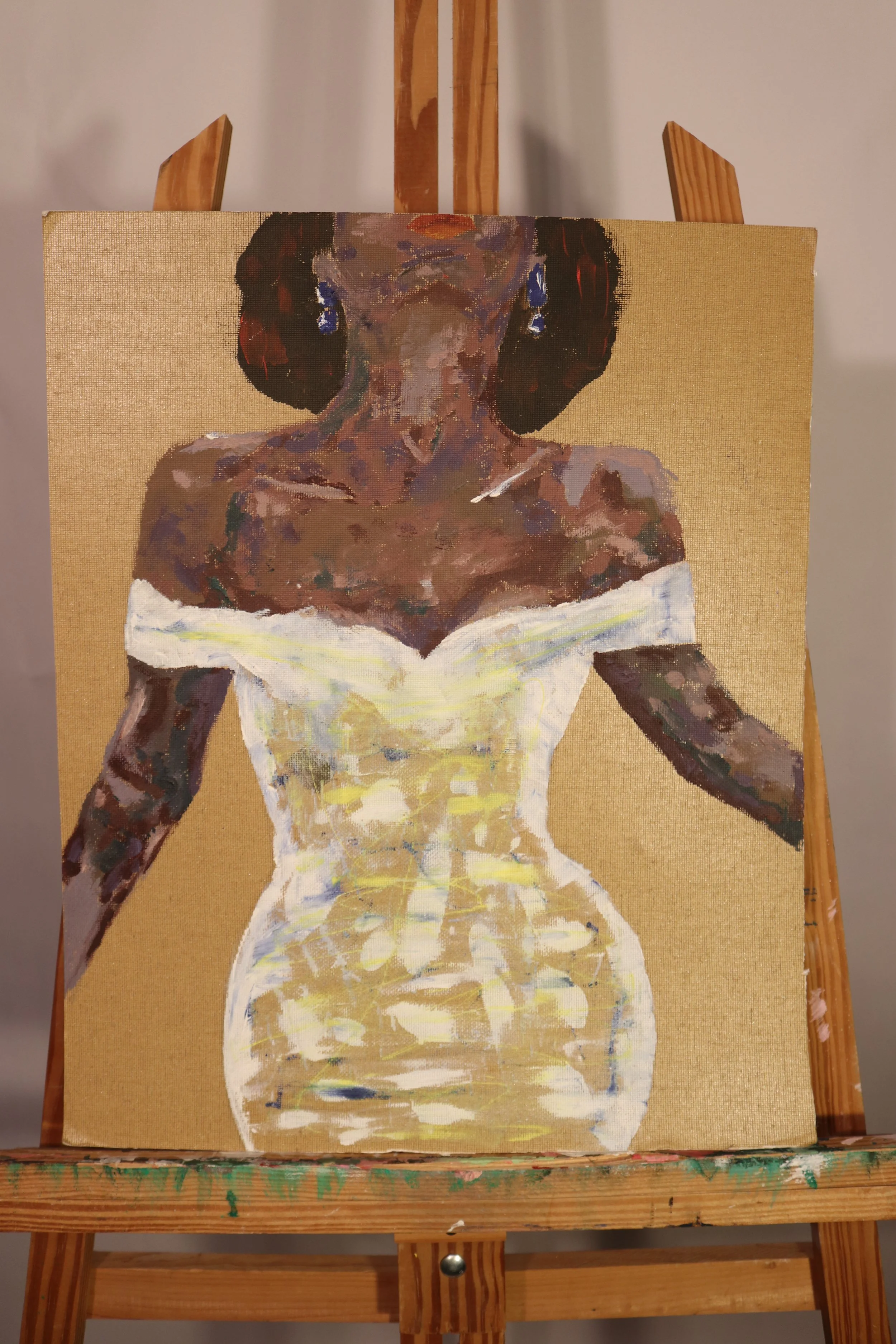 Not a Care Class-Acrylic, Texture Board-2020