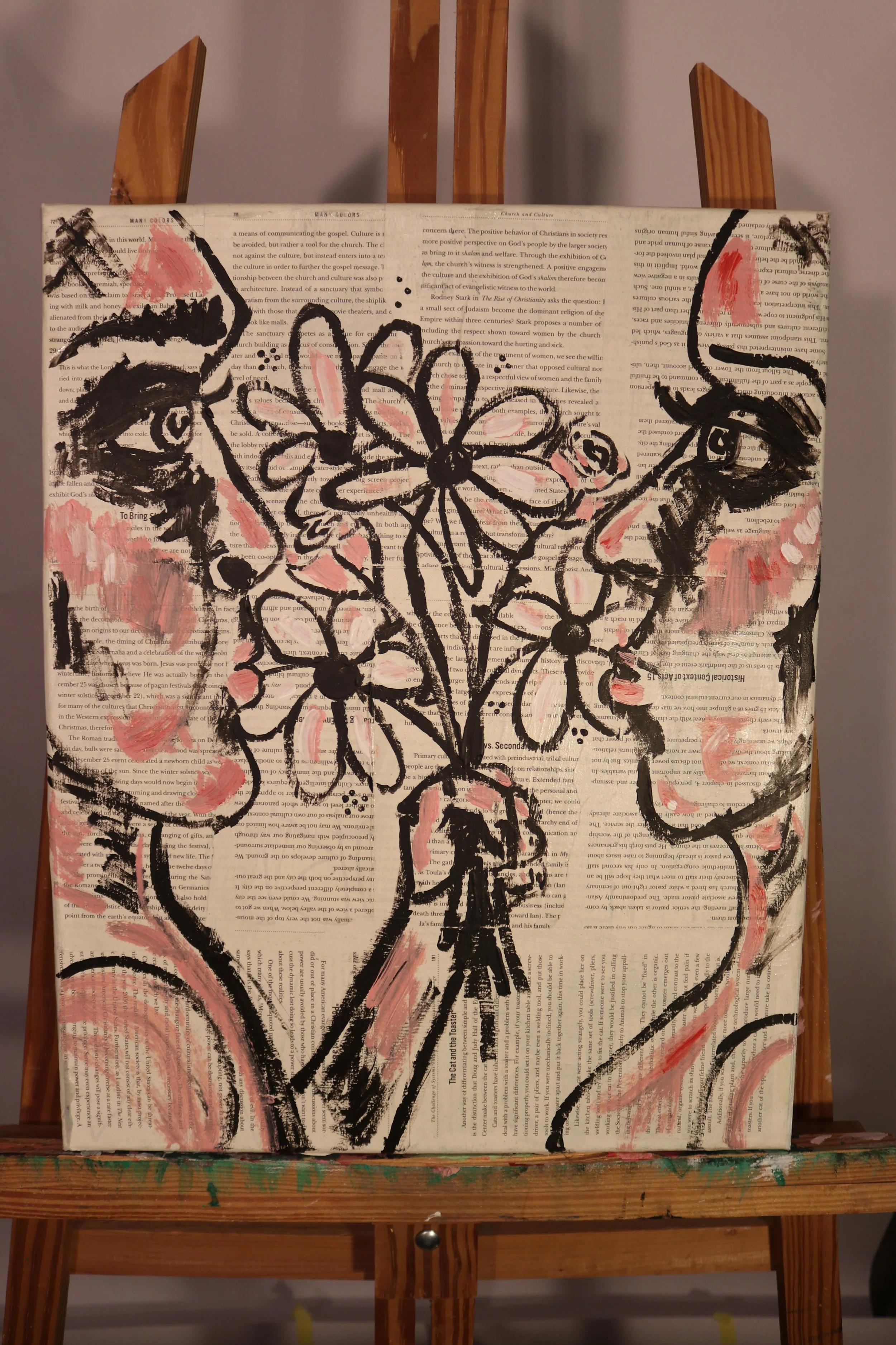 Chivalry-Acrylic/Mixed Media-16"x20"-2021