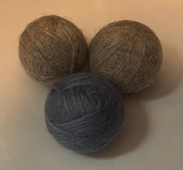 Wool Dryer Balls (Set of 3) *Colors will vary