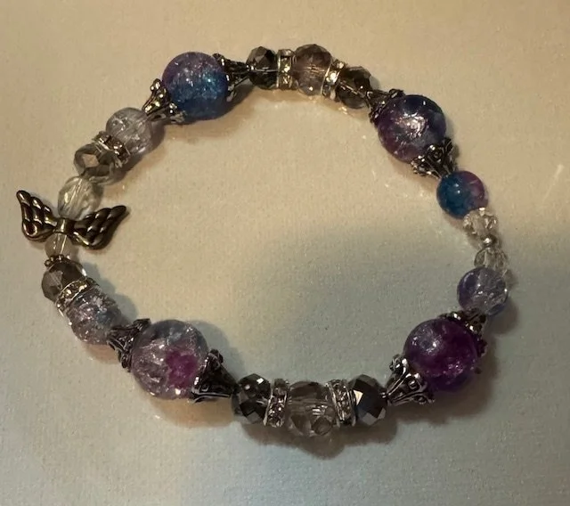 Remembrance Bracelet -Pink and Blue