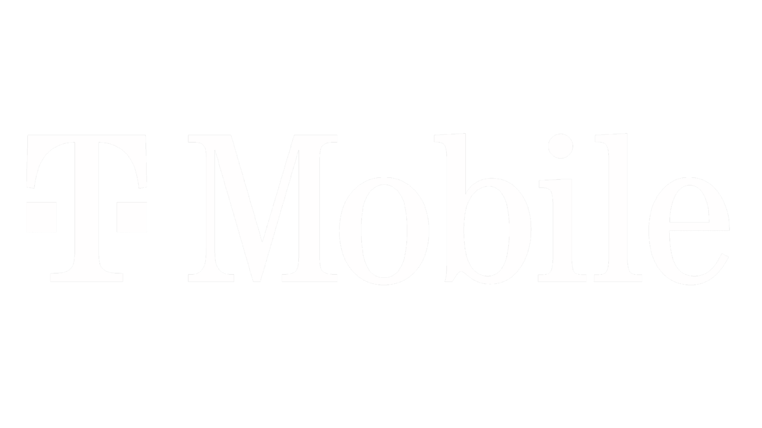 Black background with white text that reads 'T-Mobile'.