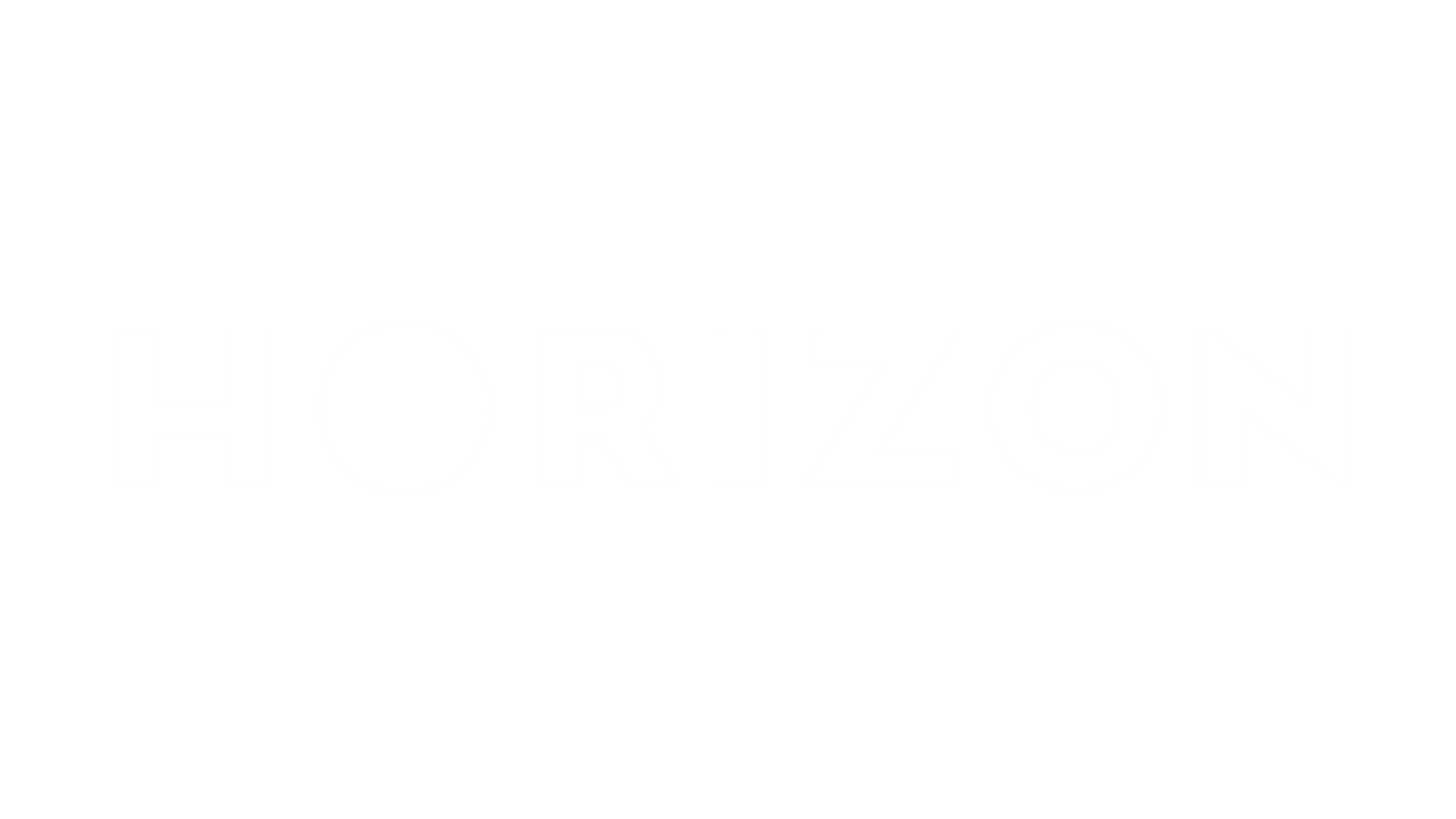The logo of the video game 'Horizon' in white text on a black background.