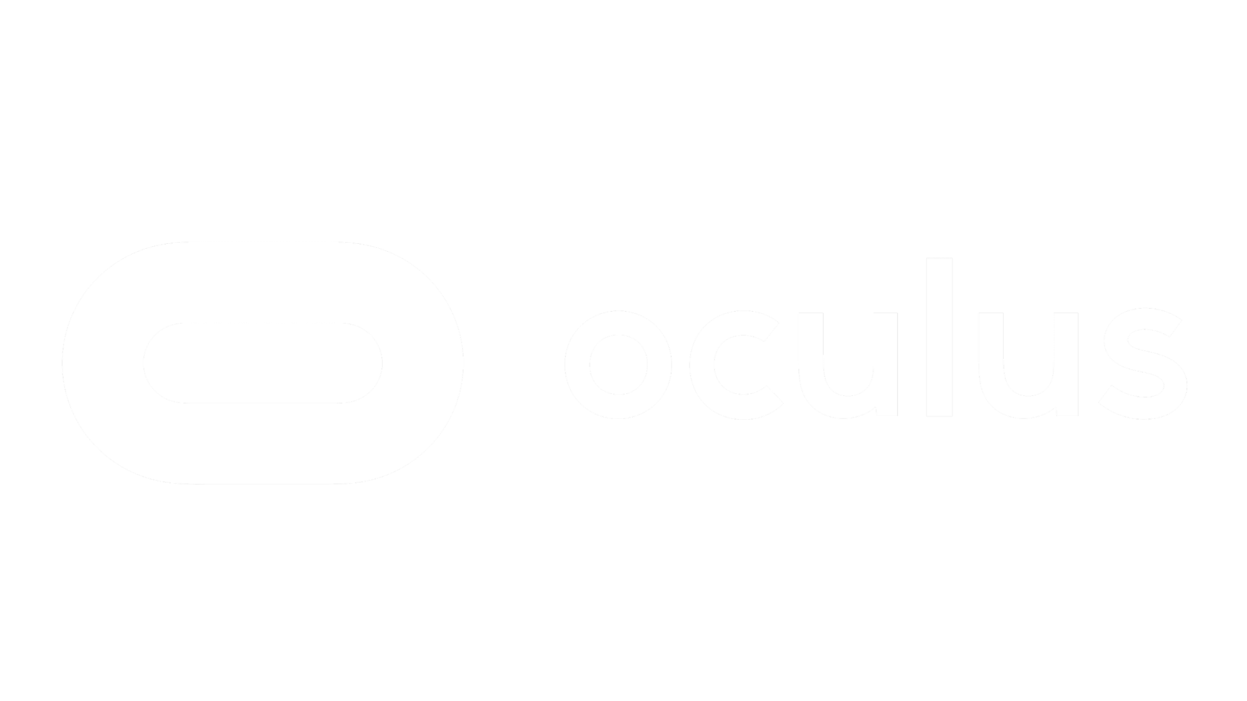 Oculus logo with a black background and white text.