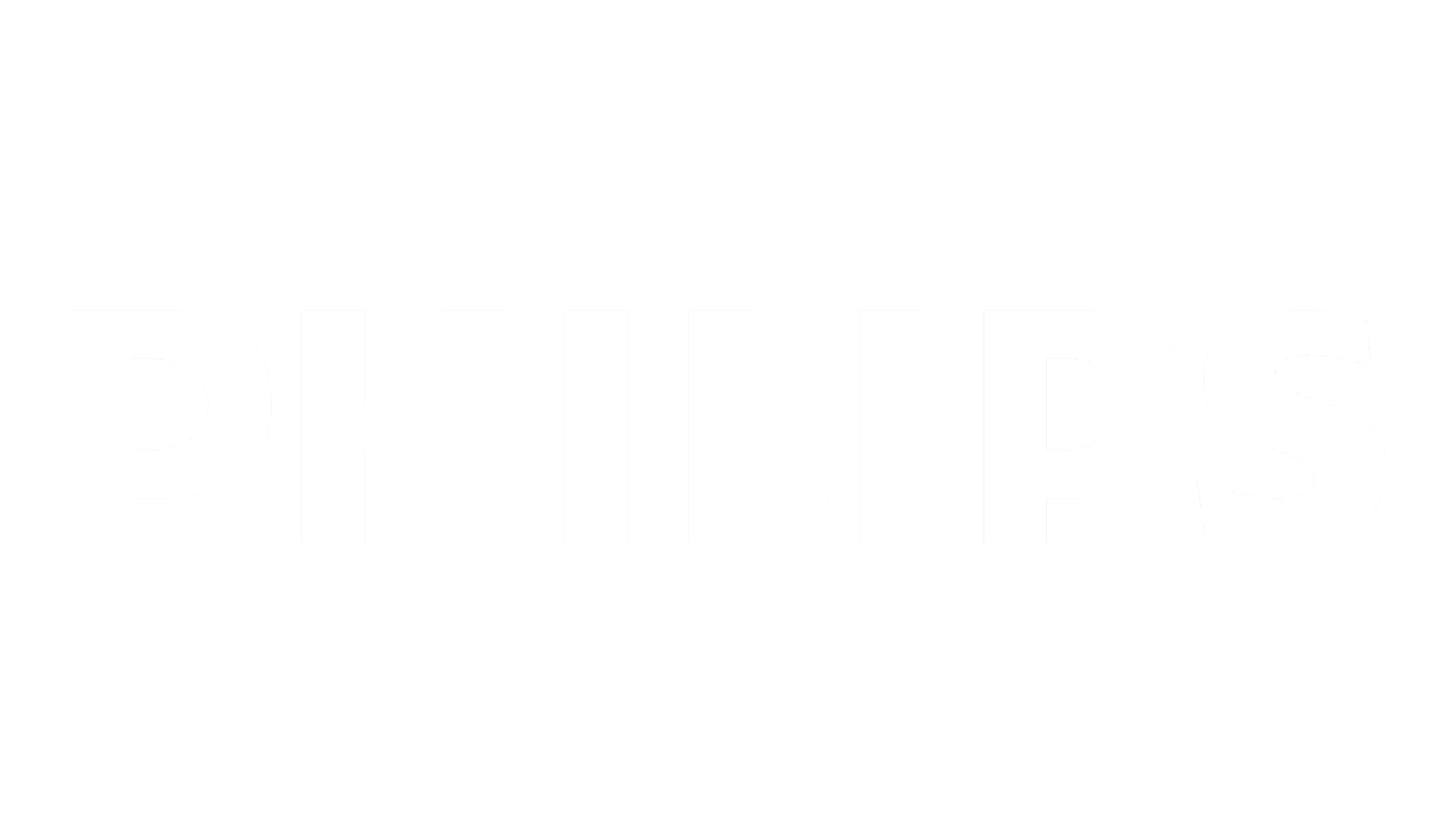 Black background with the white text 'PHILIPS' in the center.