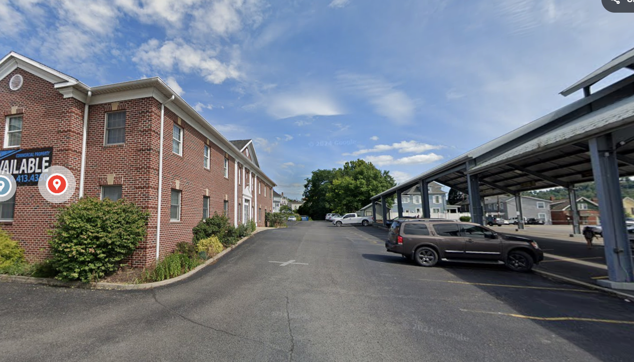 430 Spruce Street is next to the Farmer's Market pavilion. 