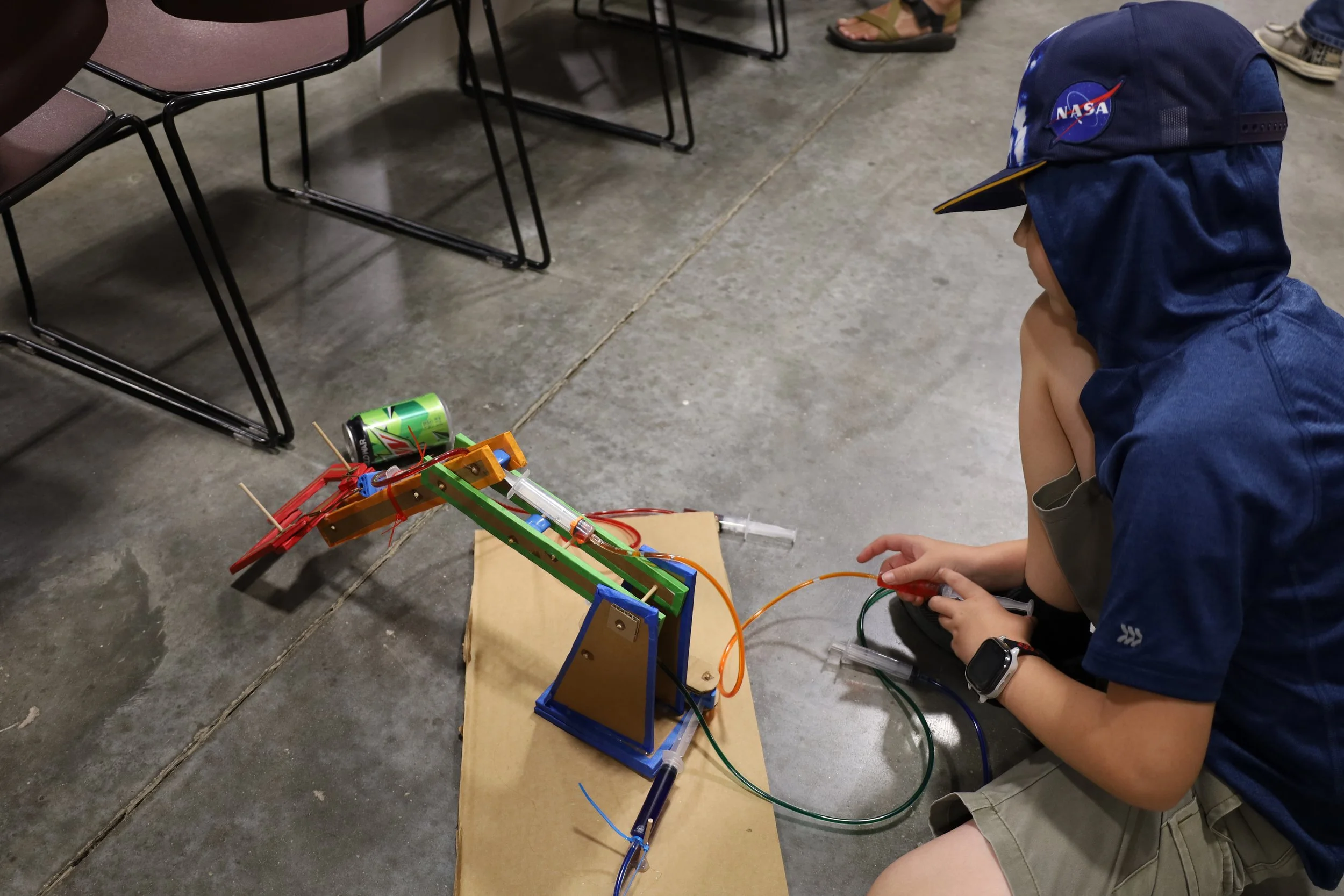 4-Her demoing their robotics project