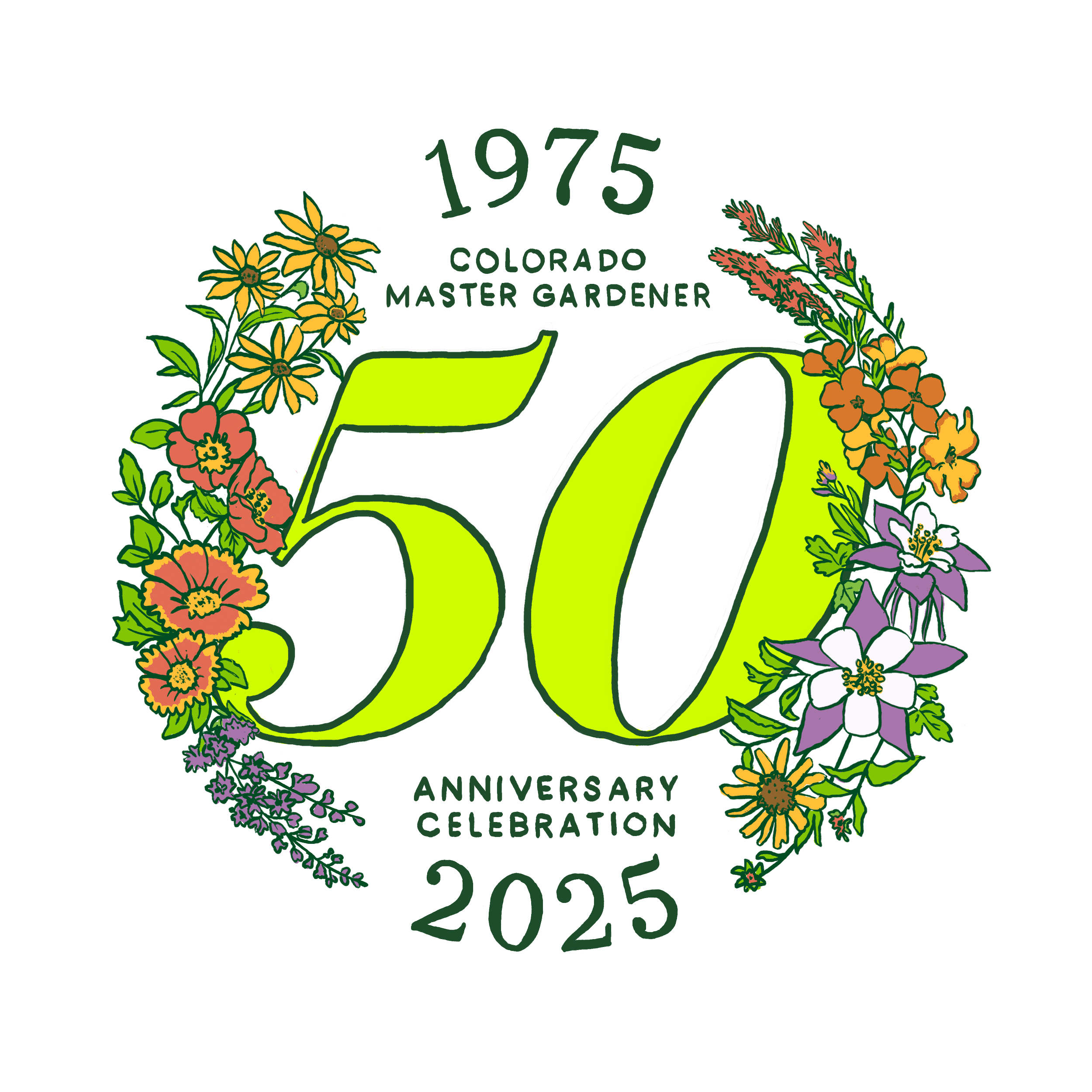 Colorado Master Gardener  50th logo