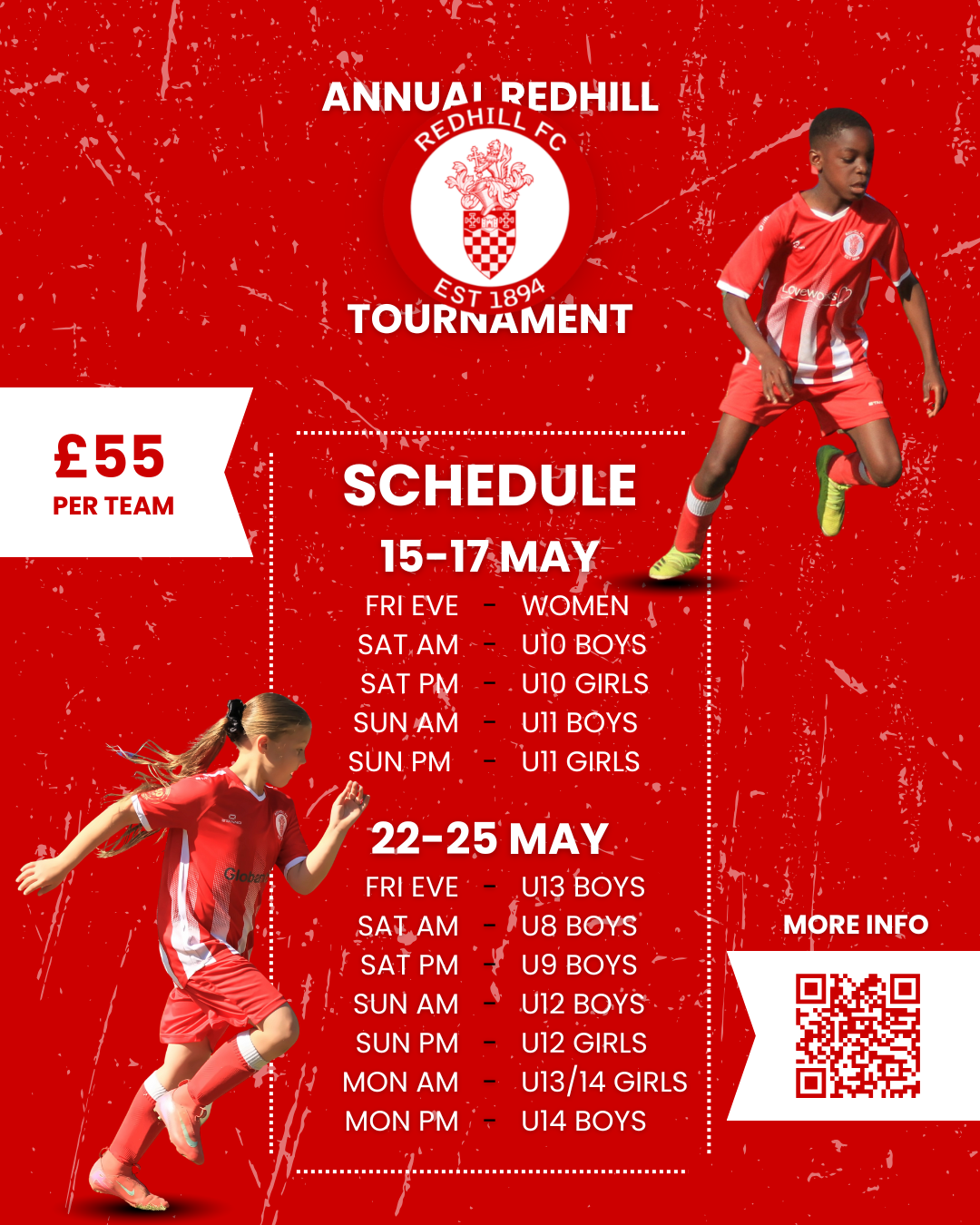 Redhill FC Youth tournament 2026 - info 2