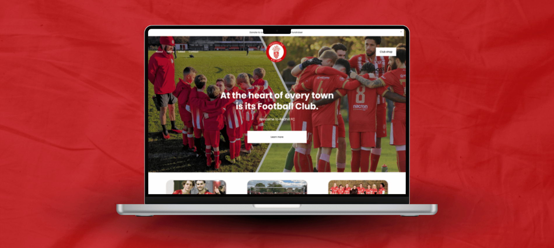 Welcome to the New Redhill FC Website