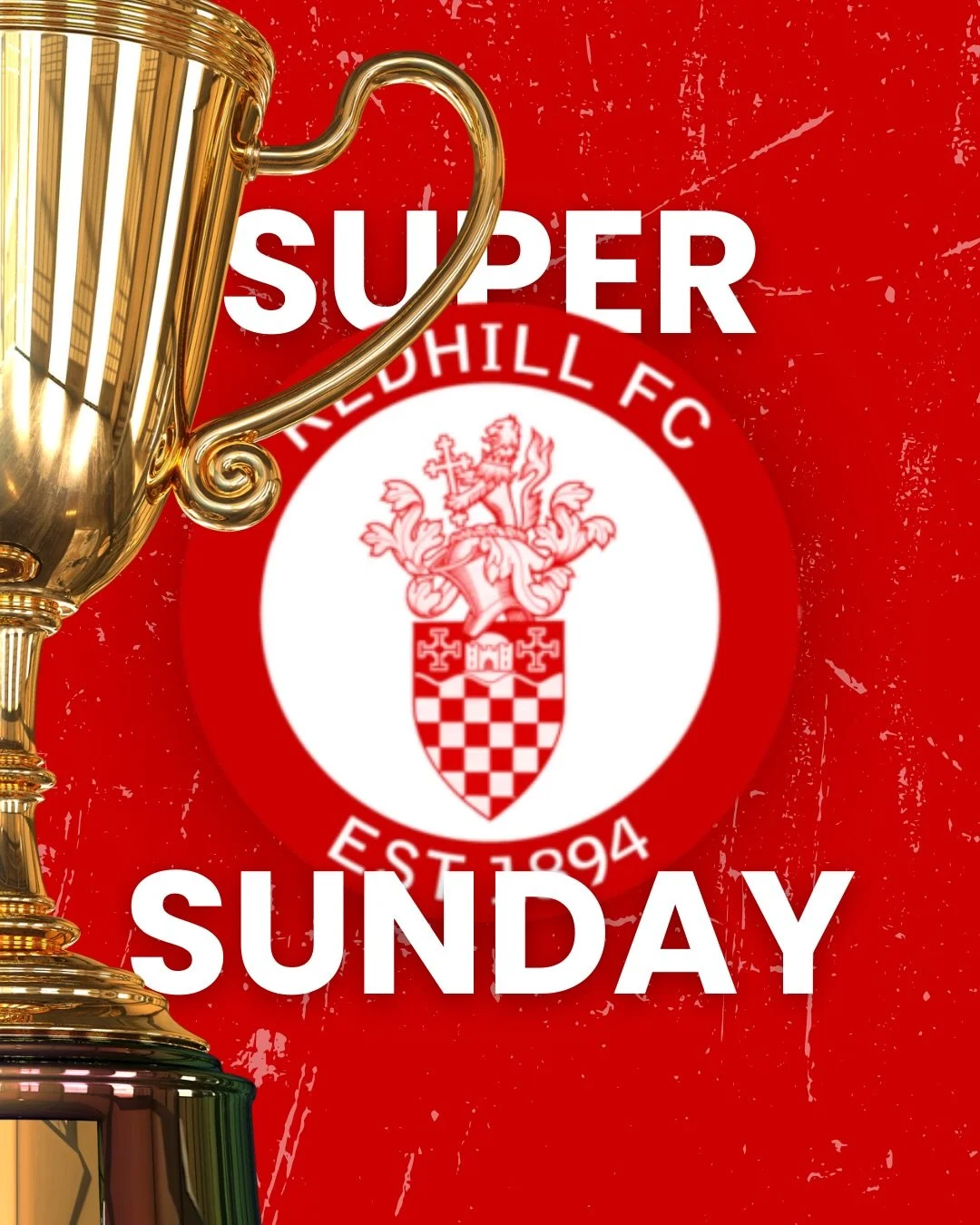 🗓️ Big Super Sunday coming up - 1st Feb

Come and support three Redhill FC U16 teams at the home of the Lobsters on Sunday 1st February. 

Put it in your calendar ready to support:

⚽️ Match 1: U16 Youth

Play their League Trophy Semi Final against 