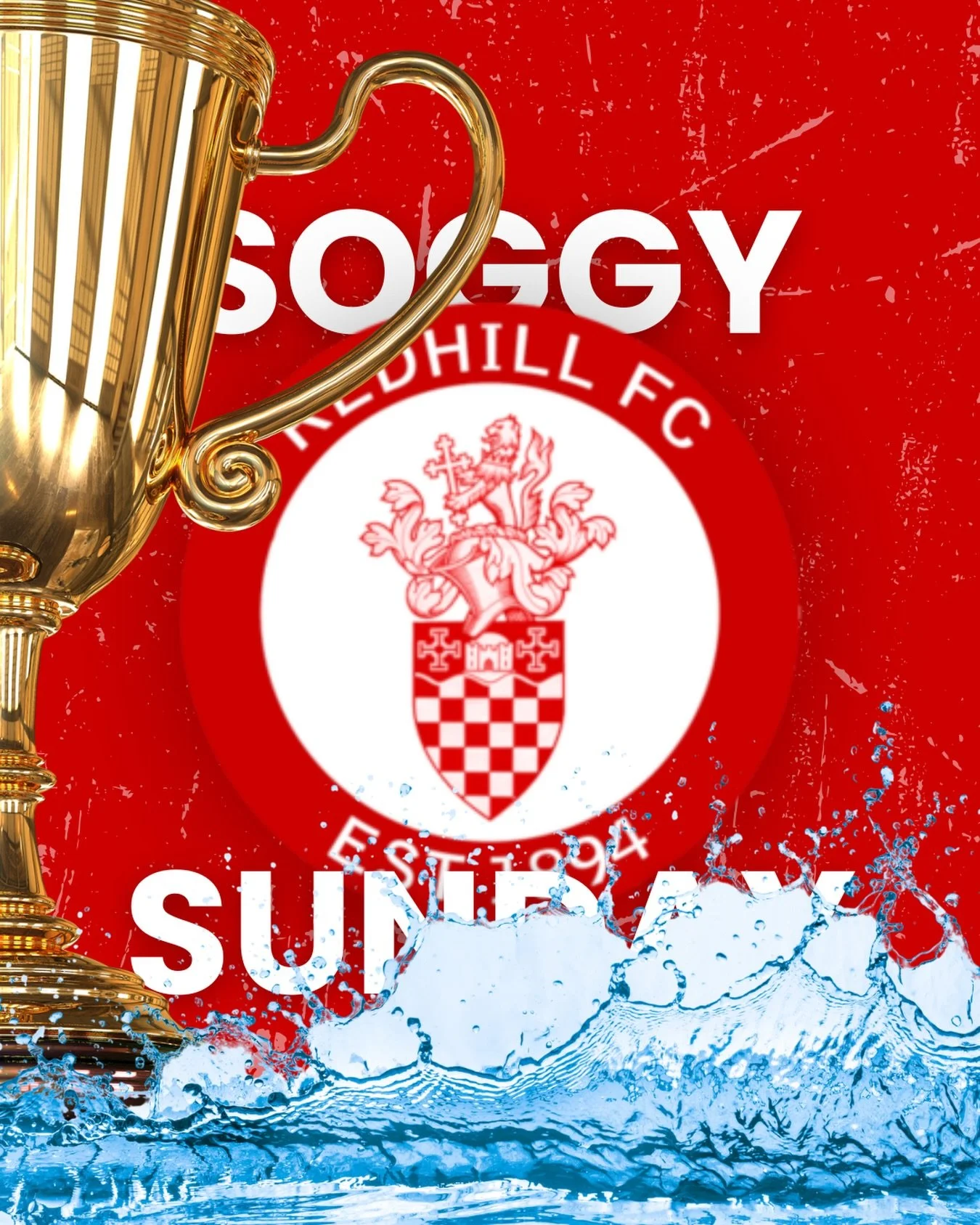 ☔️ Super Sunday has become Soggy Sunday

Unfortunately the weather has caused a lot of standing water on the pitch and we&rsquo;ve had to postpone today&rsquo;s games at Kiln Brow. 

We&rsquo;ll let you know when they are rescheduled.