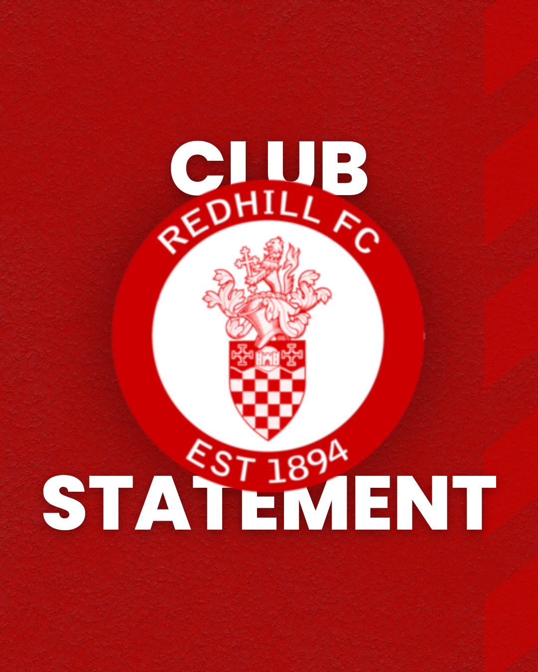 Management Changes at Redhill FC