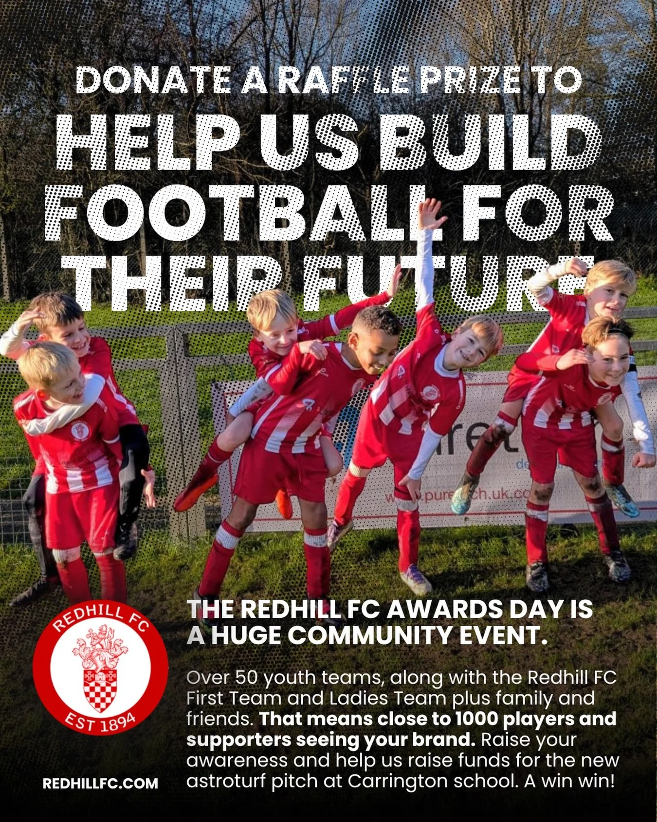 Calling local businesses. Get your brand in front of the whole club for our Redhill FC Youth awards day. 

It&rsquo;s a day where we celebrate everything that our players and coaches have achieved this season. From league and cup wins, to stories of 