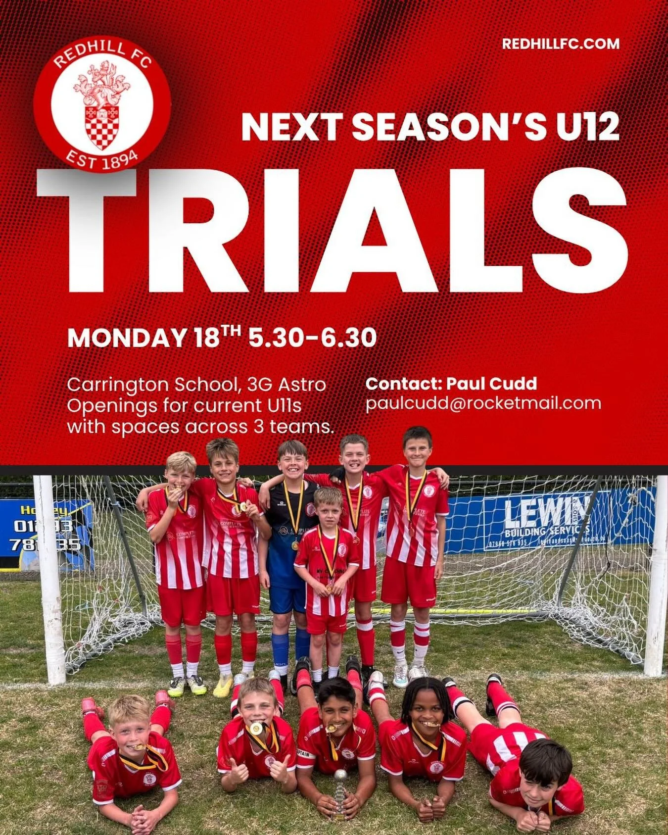 Players wanted for next seasons Under 12&rsquo;s.