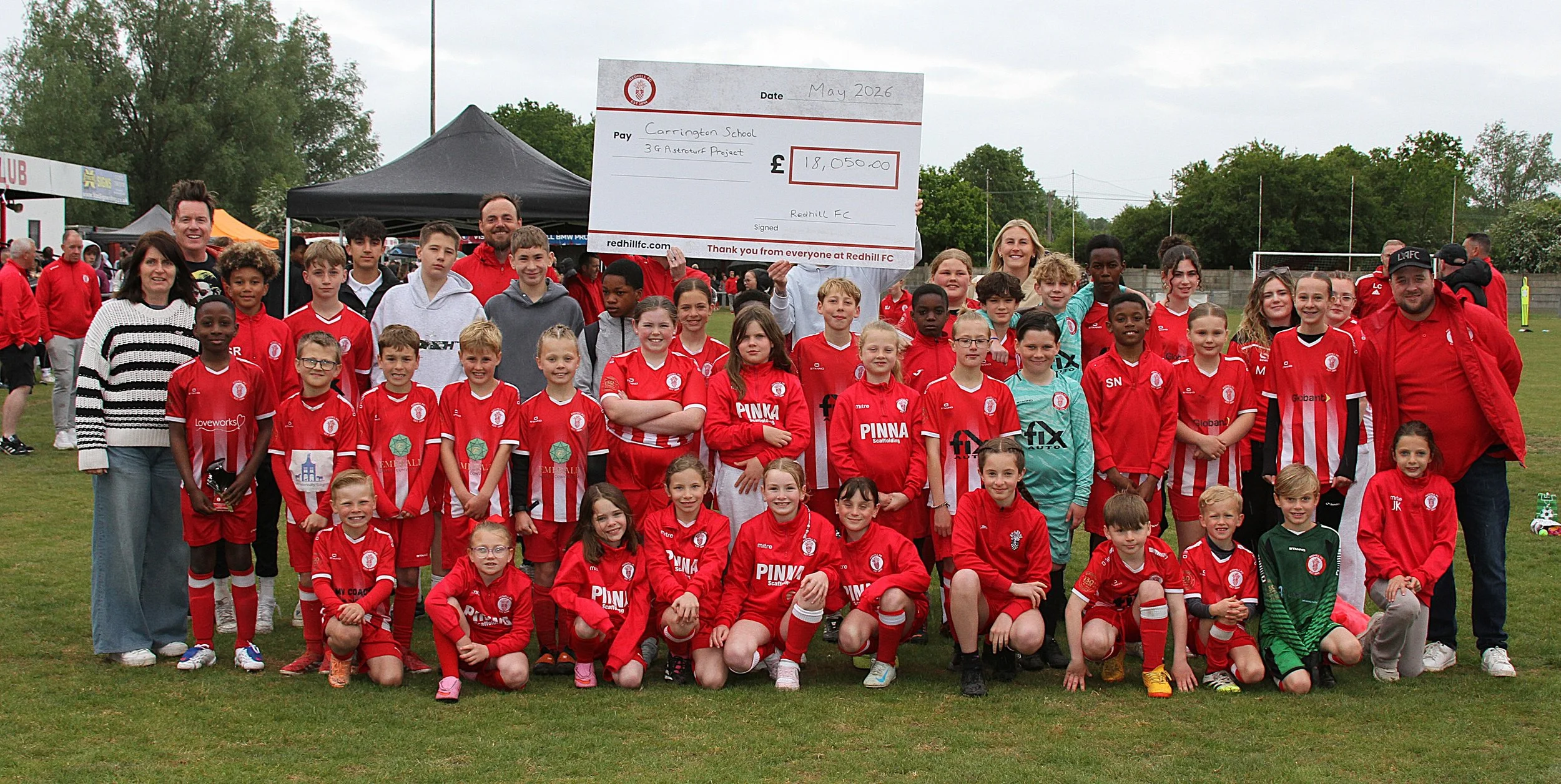 Redhill FC Community Smashes Carrington Astro Fundraising Target