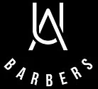 Logo featuring intertwined stylized letters 'L' and 'A' with the words 'BARBERS' underneath.