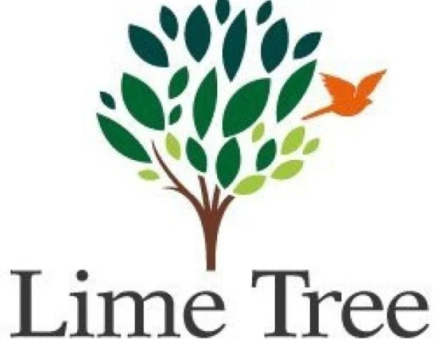 Lime Tree Primary School logo with green tree and small orange bird