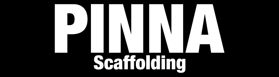 The logo of PINA Scaffolding in black and white.