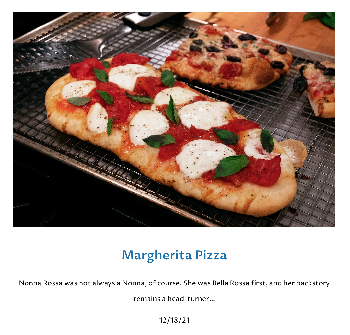 Hot margherita pizza with fresh tomato sauce, melted mozzarella, and green leaves of basil