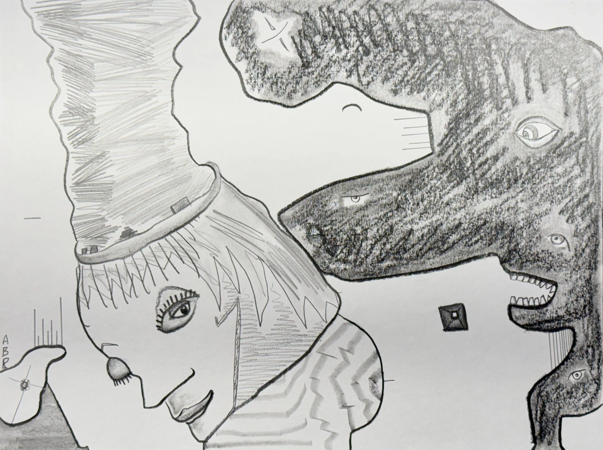 Black Eye, 2024
Graphite on paper, 
9 x 12 inches